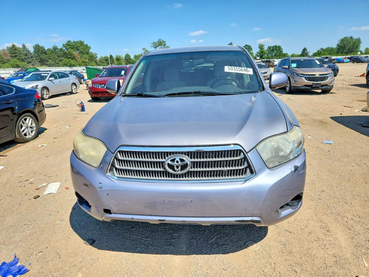 2008 Toyota Highlander Hybrid Silver vin: JTEEW41A482024221