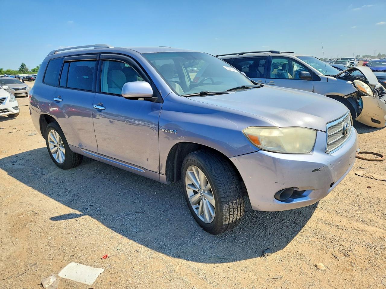 2008 Toyota Highlander Hybrid Silver vin: JTEEW41A482024221