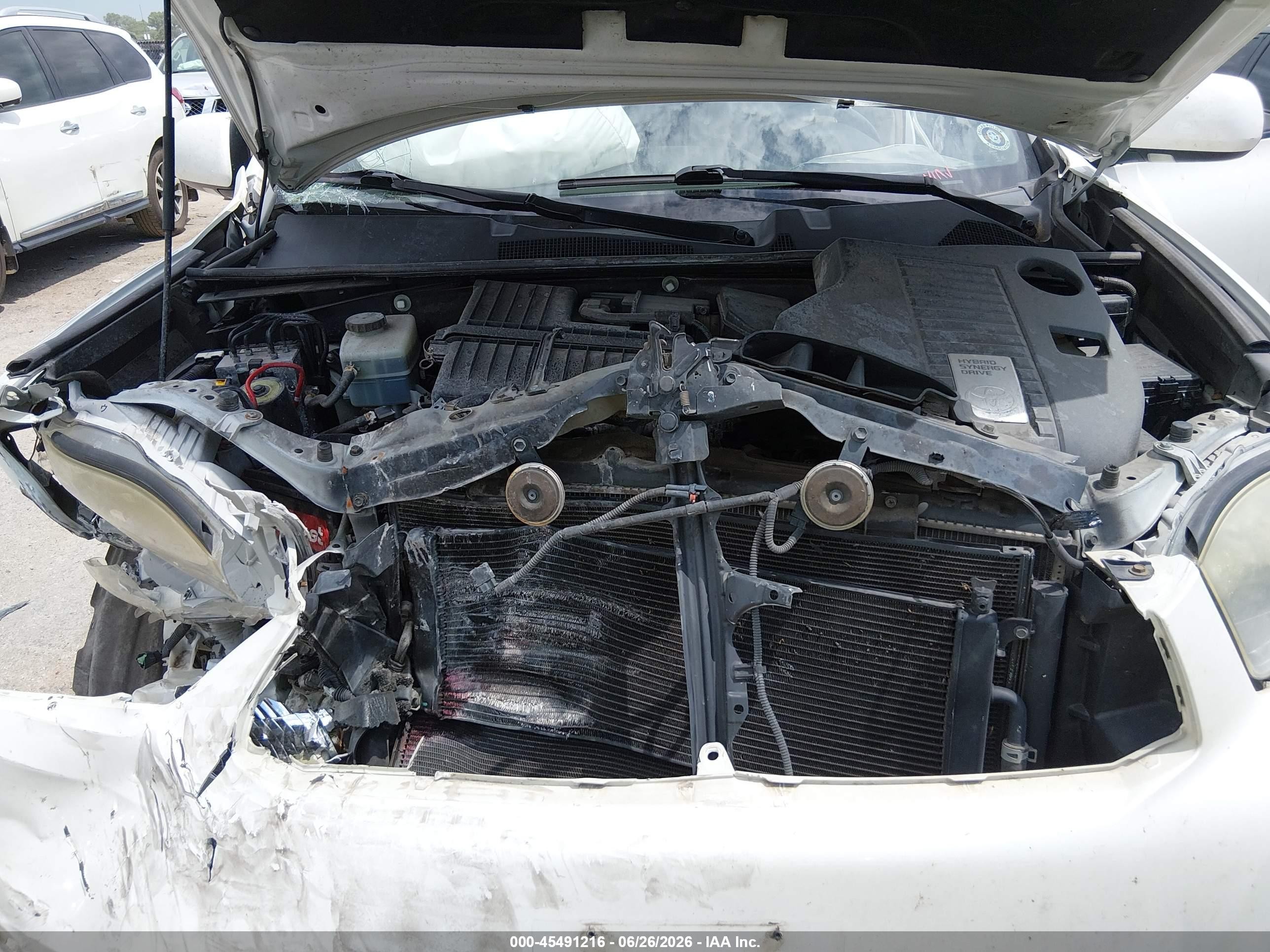 2008 Toyota Highlander Hybrid   Белый vin: JTEEW41A682008120