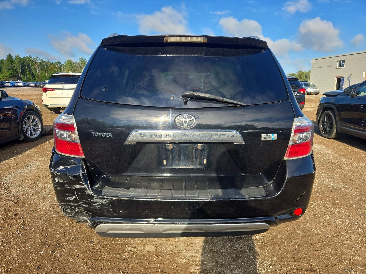 2009 Toyota Highlander Hybrid Black vin: JTEEW41A792036008