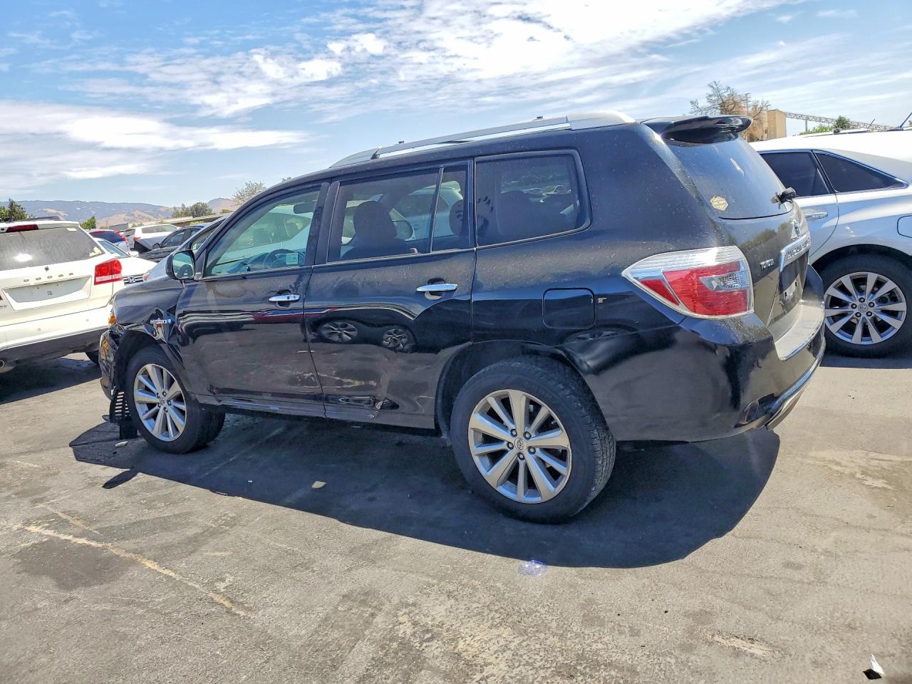 2008 Toyota Highlander Hybrid Black vin: JTEEW41A882010161