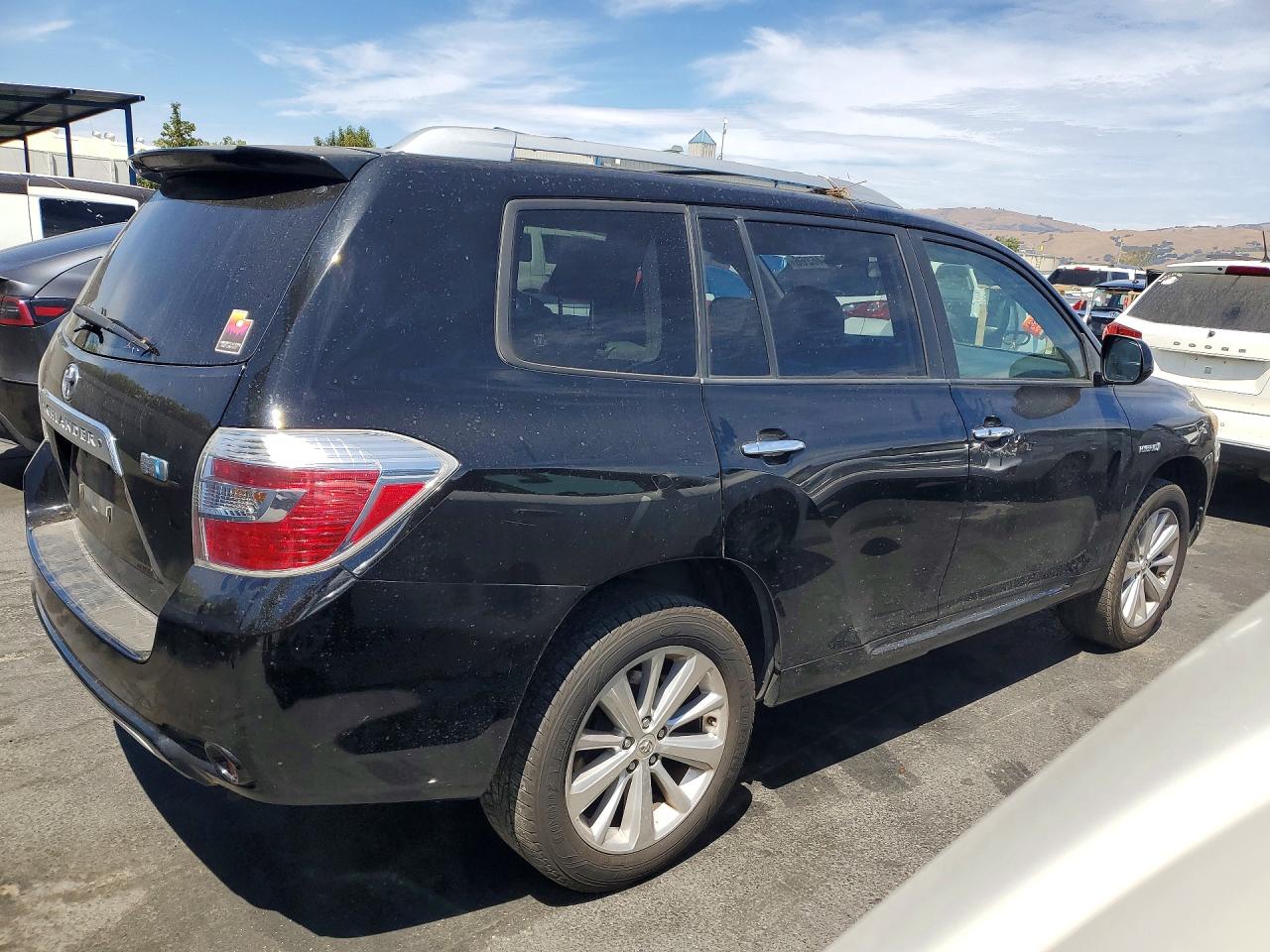 2008 Toyota Highlander Hybrid Black vin: JTEEW41A882010161