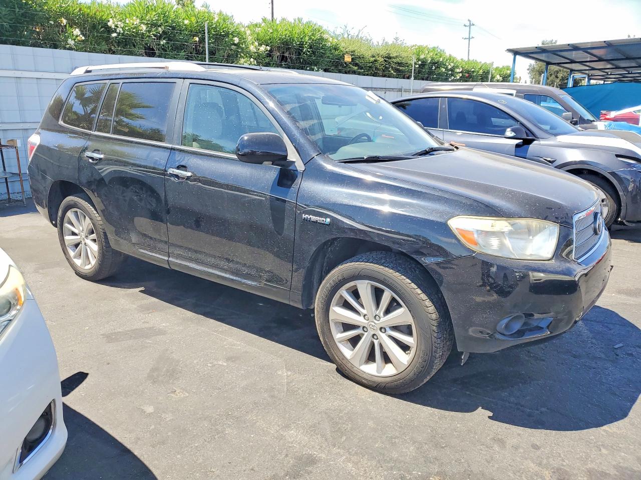 2008 Toyota Highlander Hybrid Black vin: JTEEW41A882010161