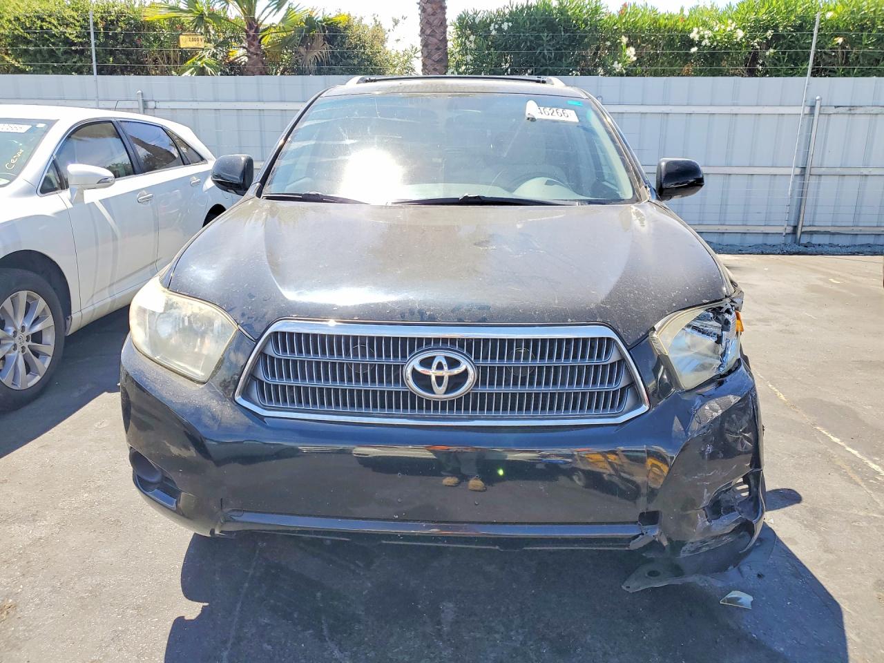2008 Toyota Highlander Hybrid Black vin: JTEEW41A882010161