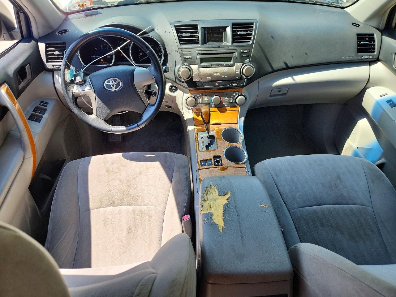 2008 Toyota Highlander Hybrid White vin: JTEEW41A982011089