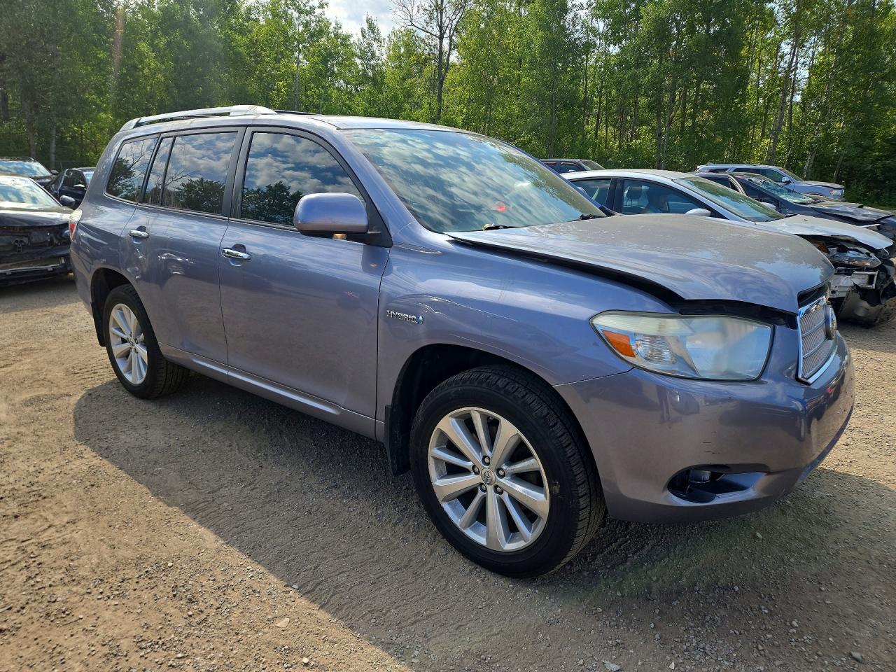 2009 Toyota Highlander Hybrid Silver vin: JTEEW41A992031490