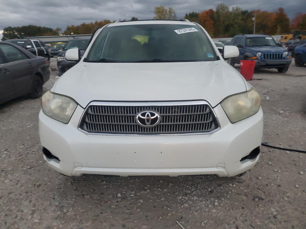2009 Toyota Highlander Hybrid White vin: JTEEW41A992032106
