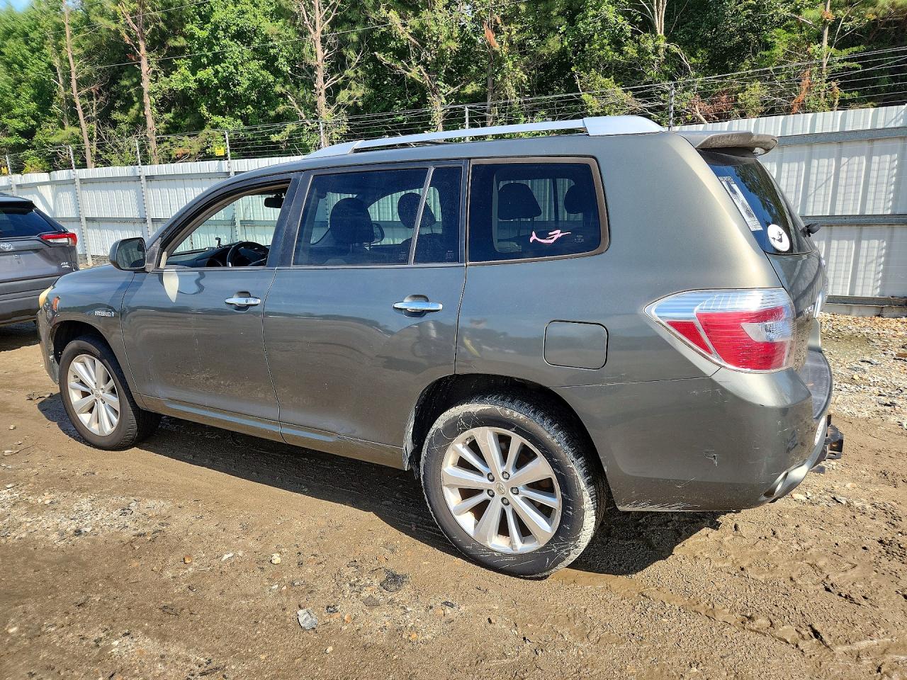 2008 Toyota Highlander Hybrid Зеленый vin: JTEEW41AX82013675