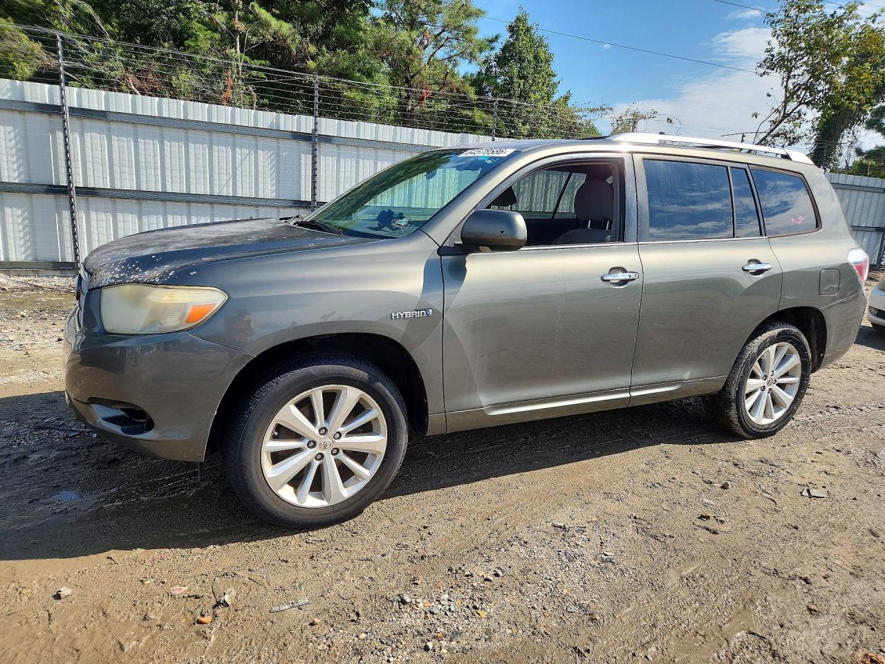 2008 Toyota Highlander Hybrid Зеленый vin: JTEEW41AX82013675