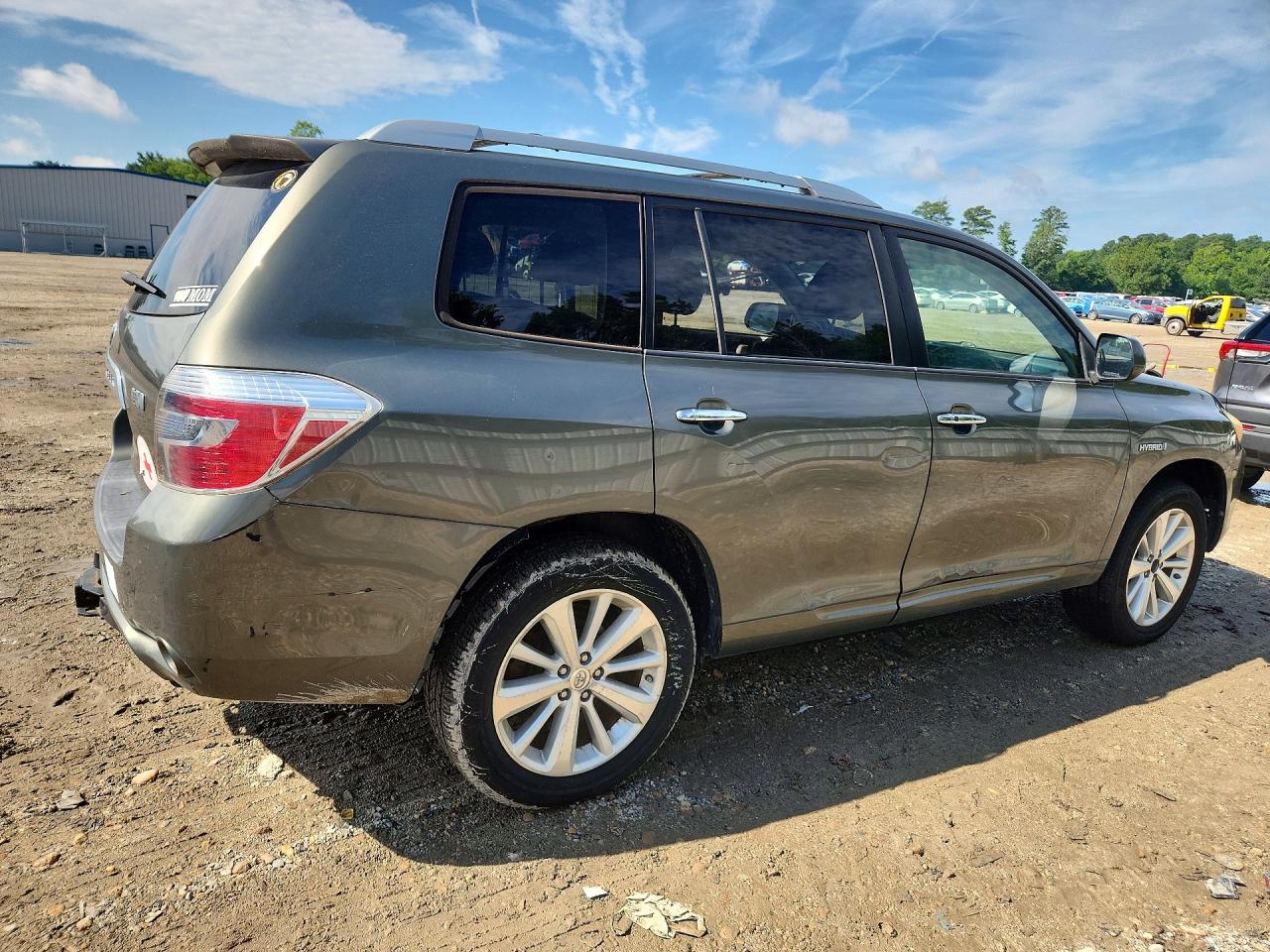 2008 Toyota Highlander Hybrid Зеленый vin: JTEEW41AX82013675