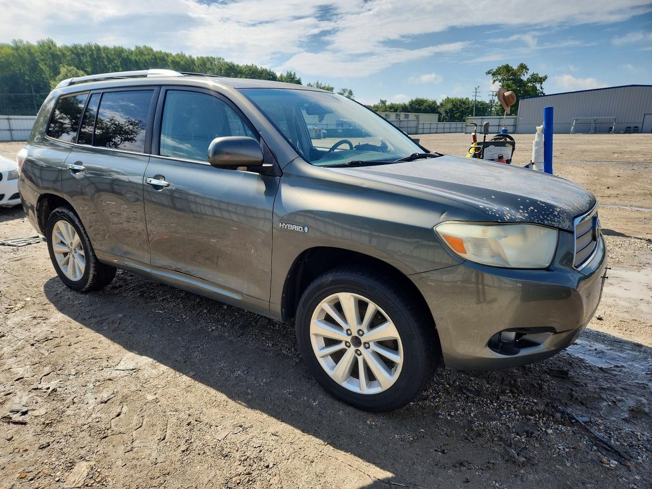 2008 Toyota Highlander Hybrid Зеленый vin: JTEEW41AX82013675