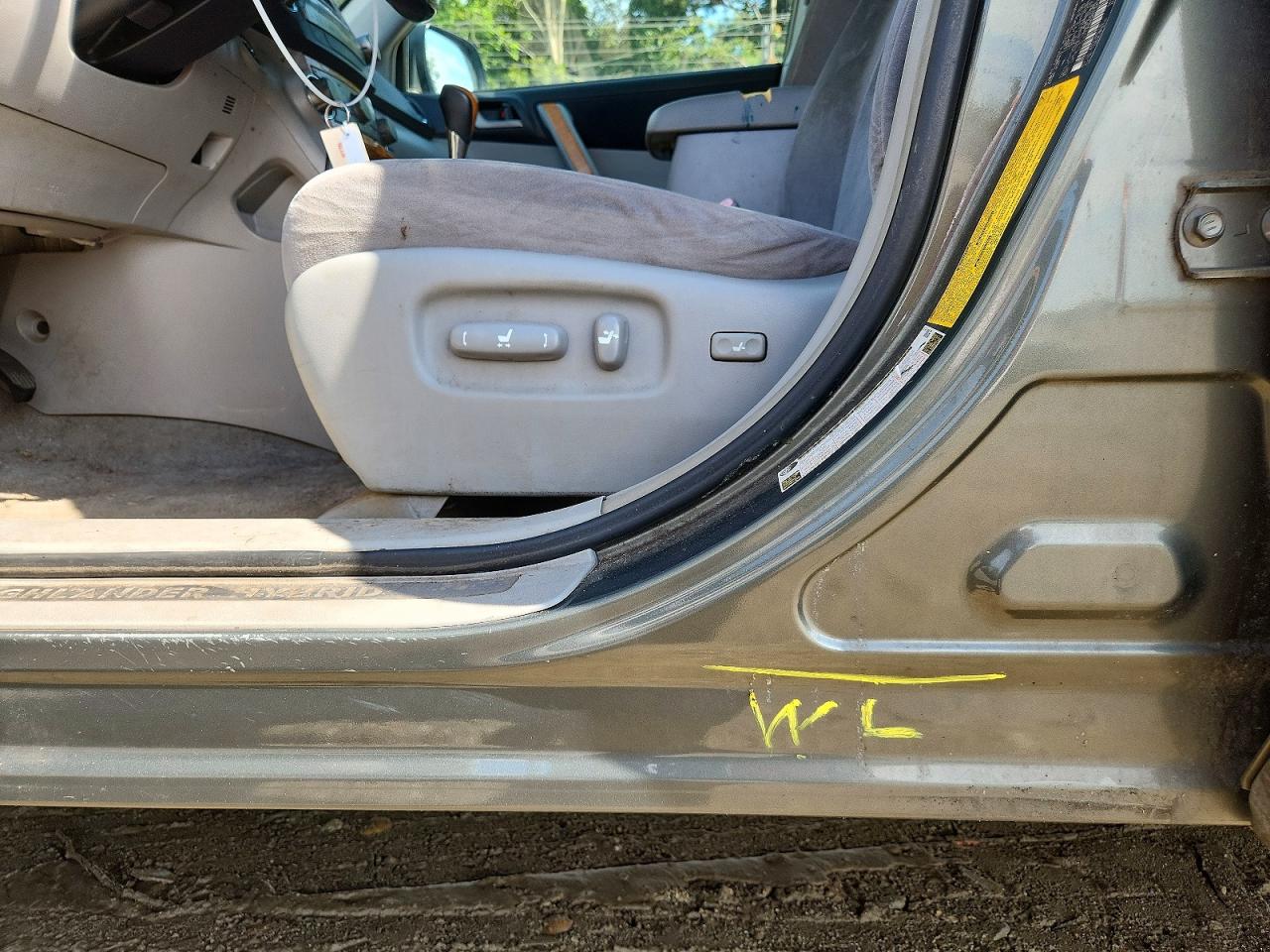 2008 Toyota Highlander Hybrid Зеленый vin: JTEEW41AX82013675