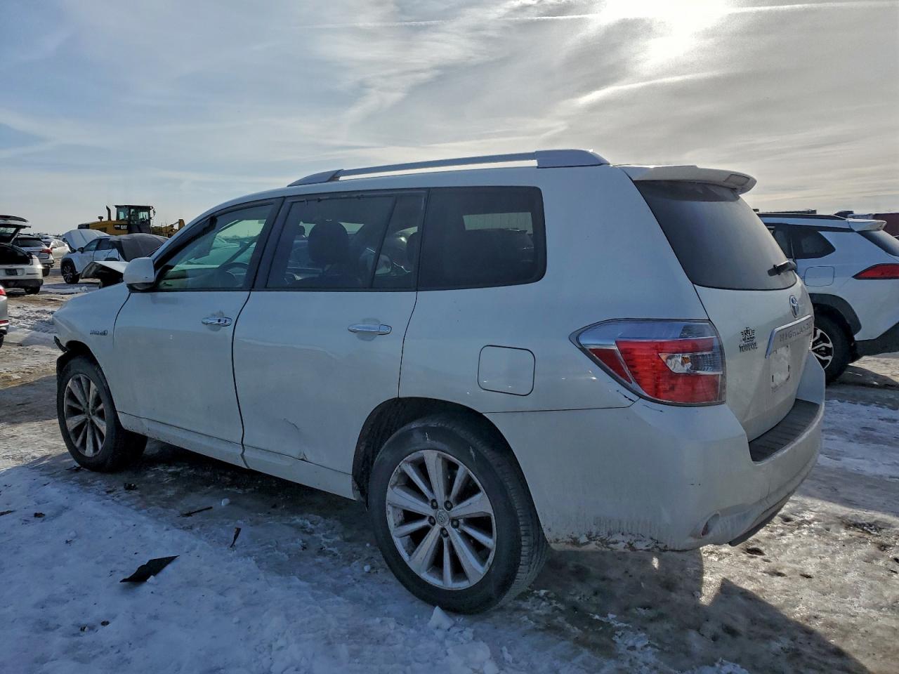 2009 Toyota Highlander Hybrid White vin: JTEEW41AX92032681
