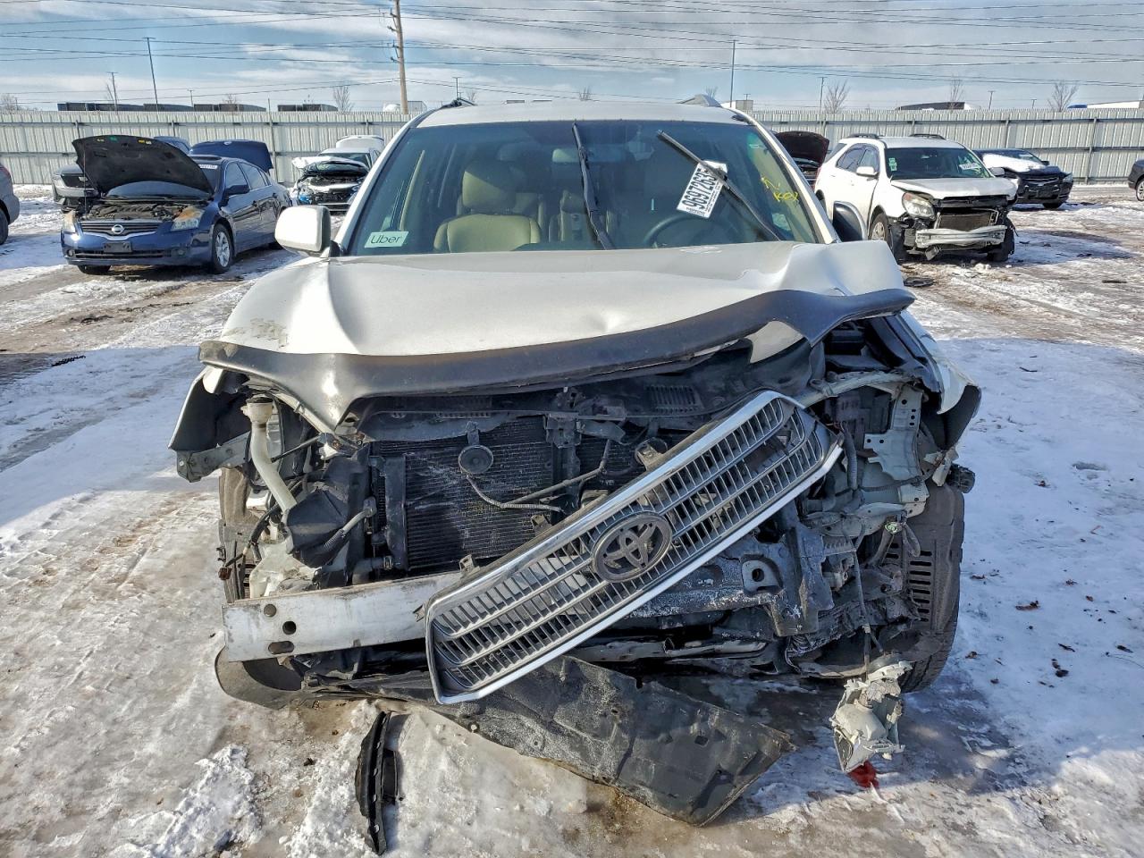 2009 Toyota Highlander Hybrid White vin: JTEEW41AX92032681