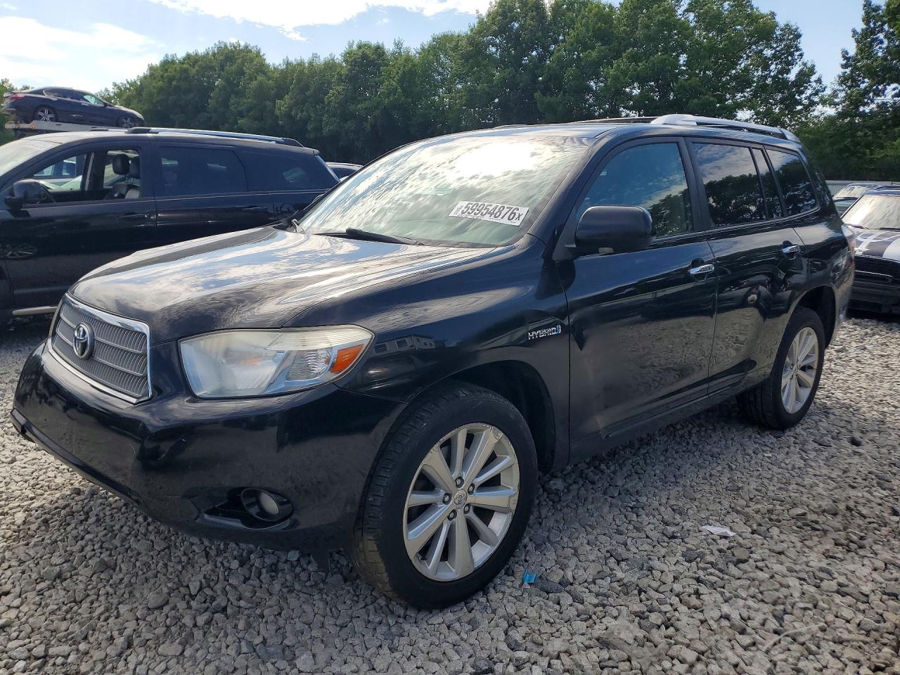 2008 Toyota Highlander Hybrid Limited Blue vin: JTEEW44A082004981