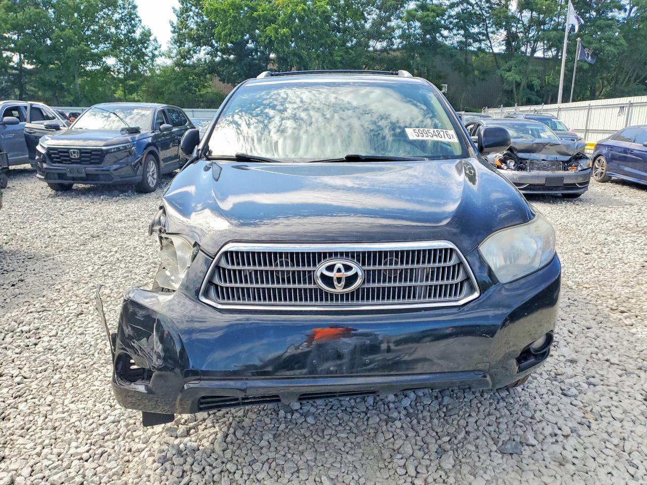 2008 Toyota Highlander Hybrid Limited Blue vin: JTEEW44A082004981
