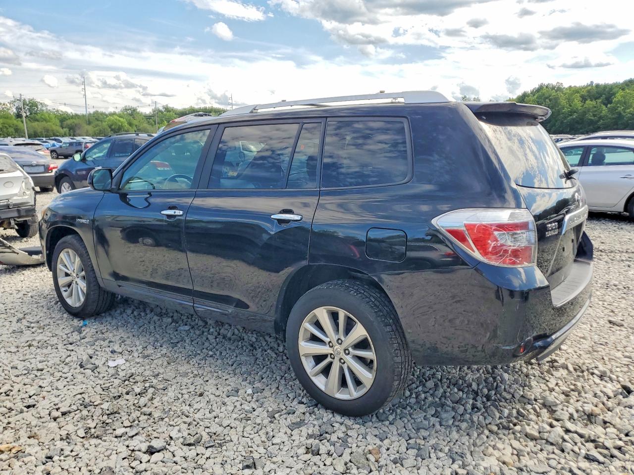 2008 Toyota Highlander Hybrid Limited Blue vin: JTEEW44A082004981