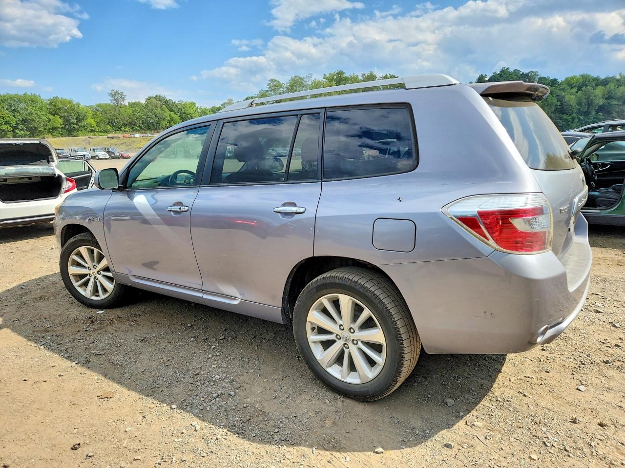 2008 Toyota Highlander Hybrid Limited Blue vin: JTEEW44A082008268