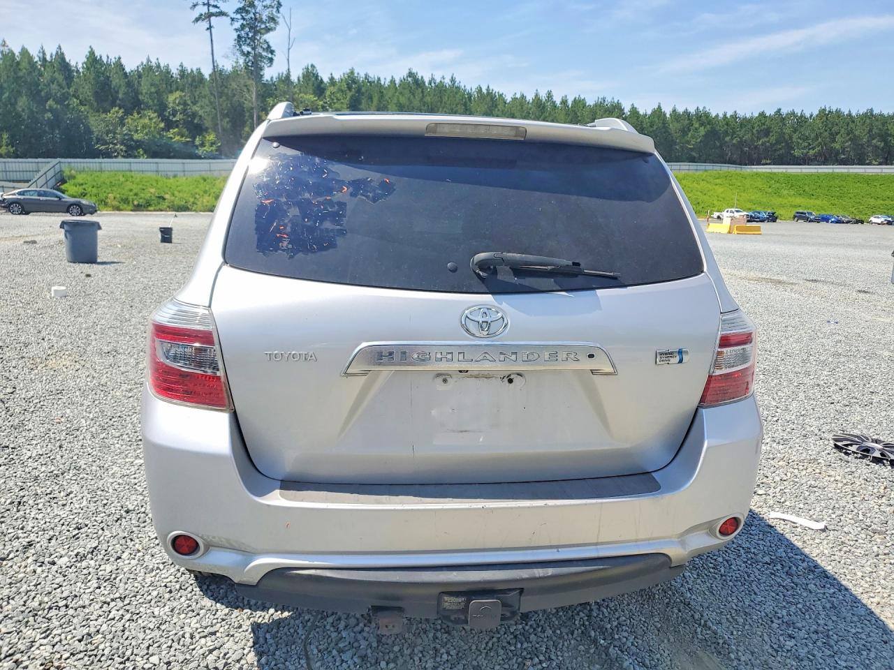 2008 Toyota Highlander Hybrid Limited Silver vin: JTEEW44A082015947