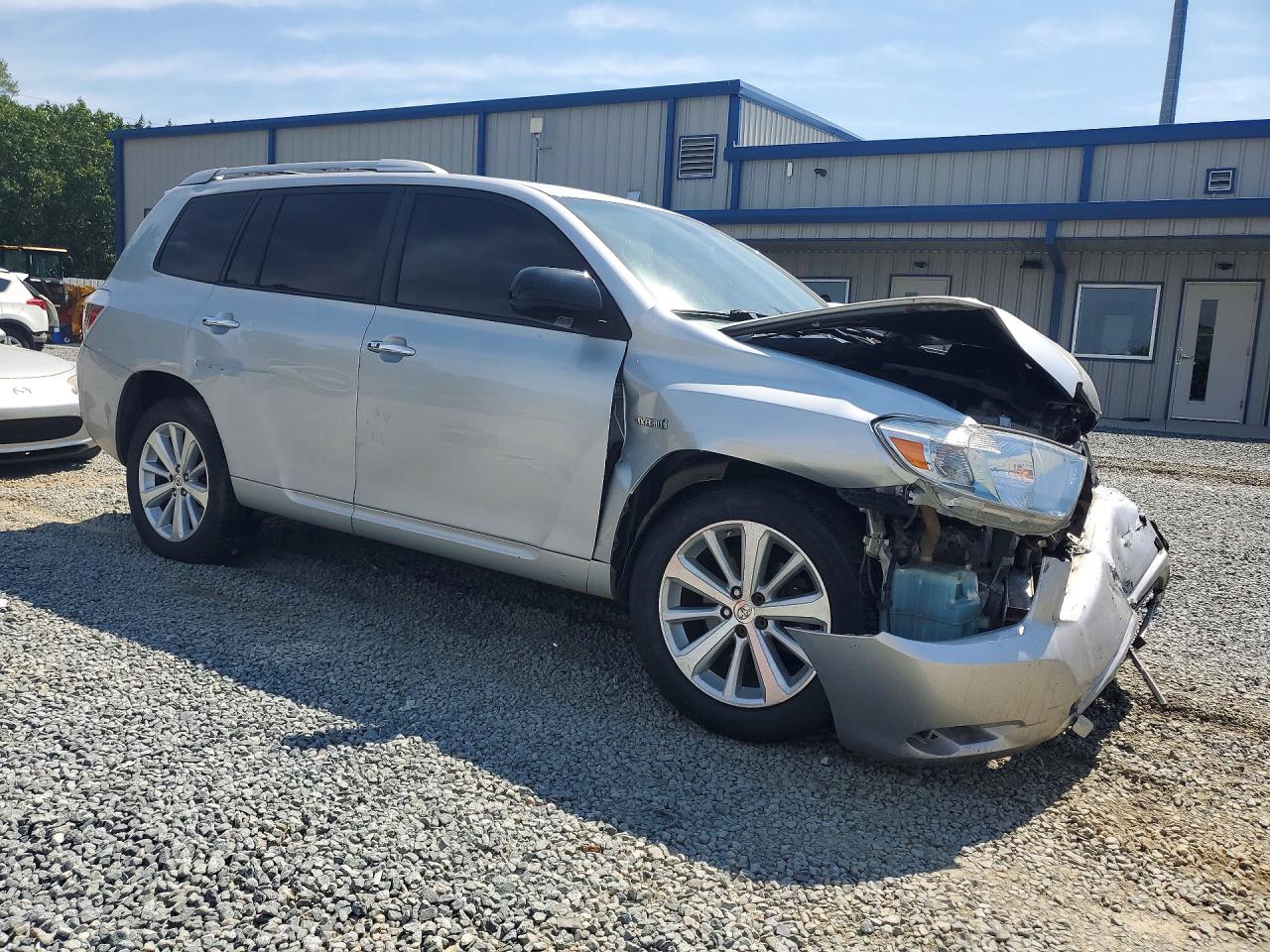2008 Toyota Highlander Hybrid Limited Silver vin: JTEEW44A082015947