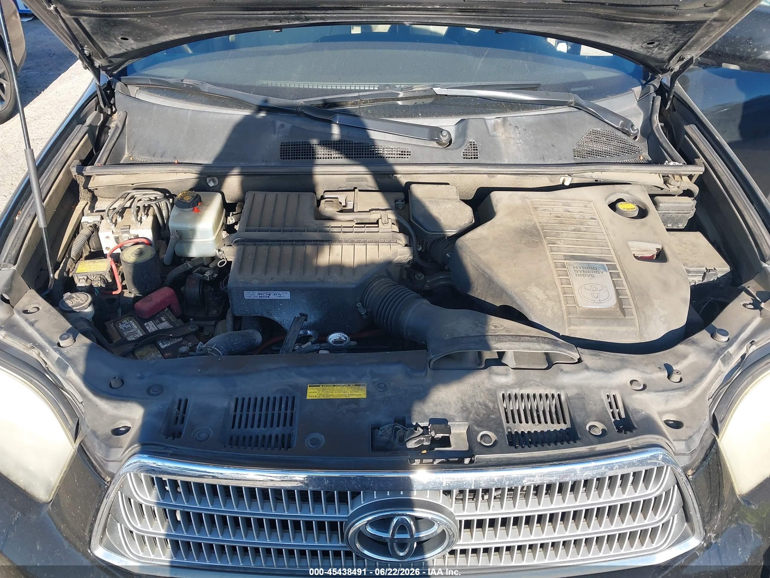 2008 Toyota Highlander Hybrid Limited Black vin: JTEEW44A082024096