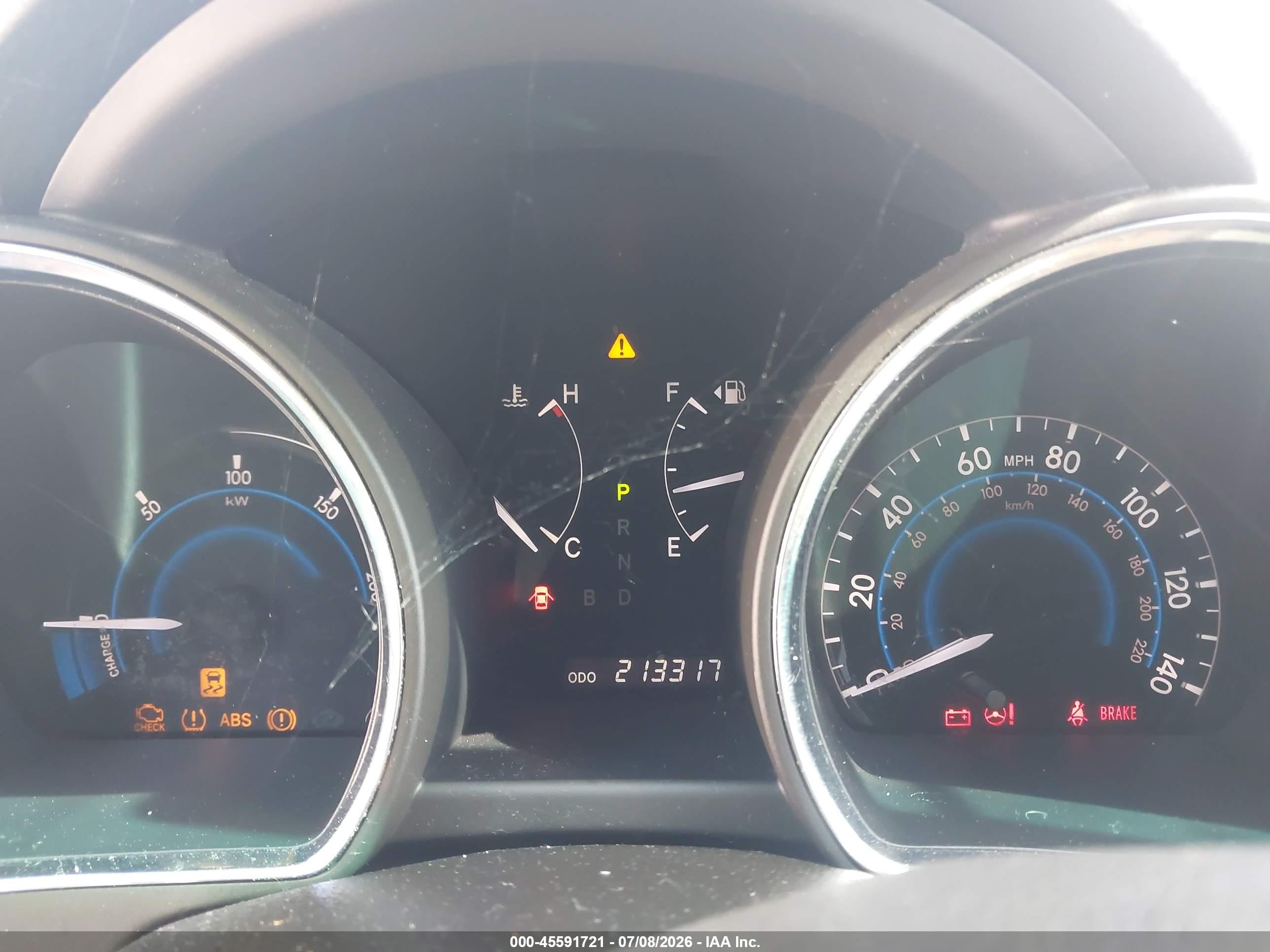 2008 Toyota Highlander Hybrid Limited Black vin: JTEEW44A082025684