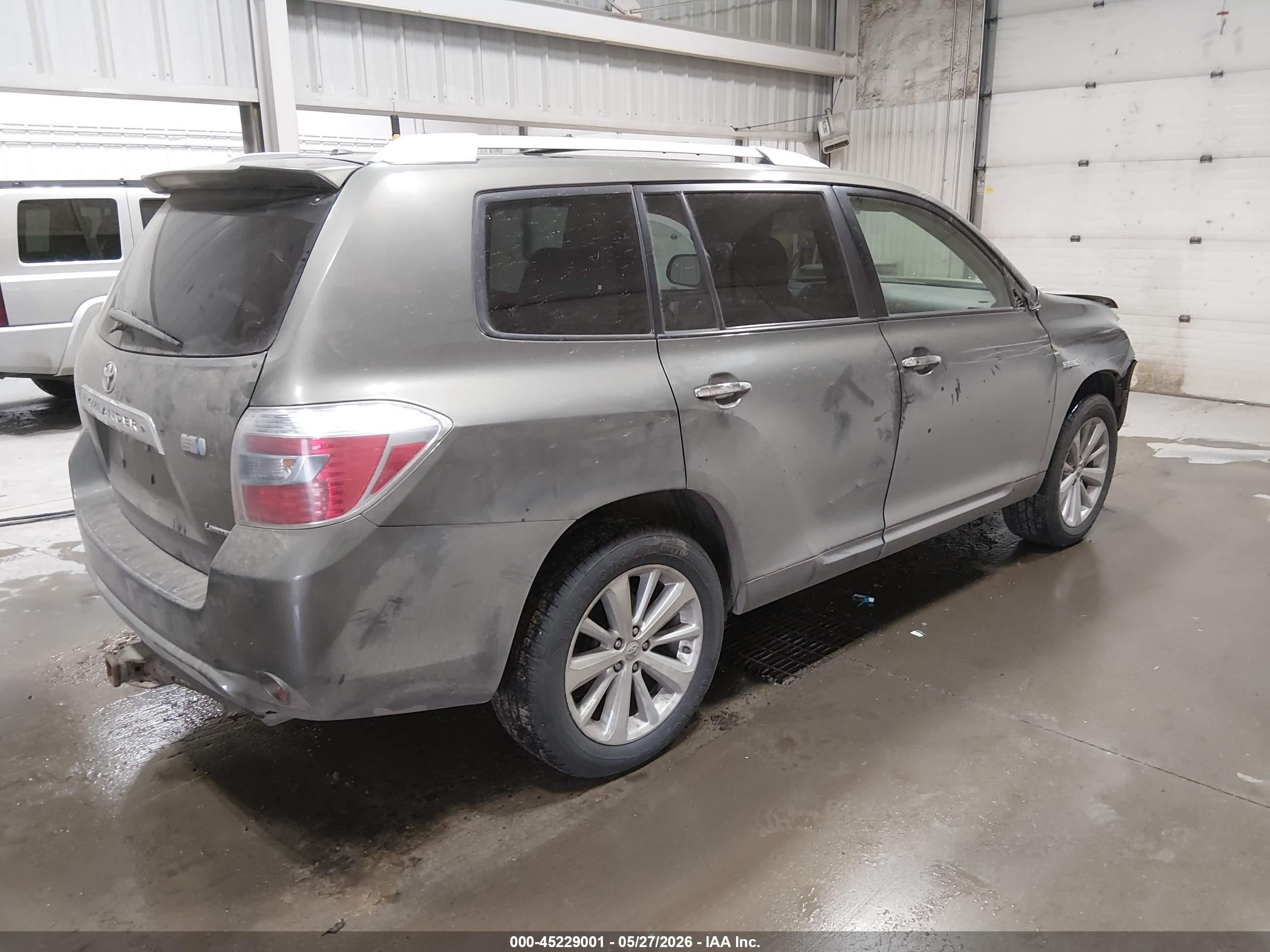 2009 Toyota Highlander Hybrid Limited Серый vin: JTEEW44A092026979