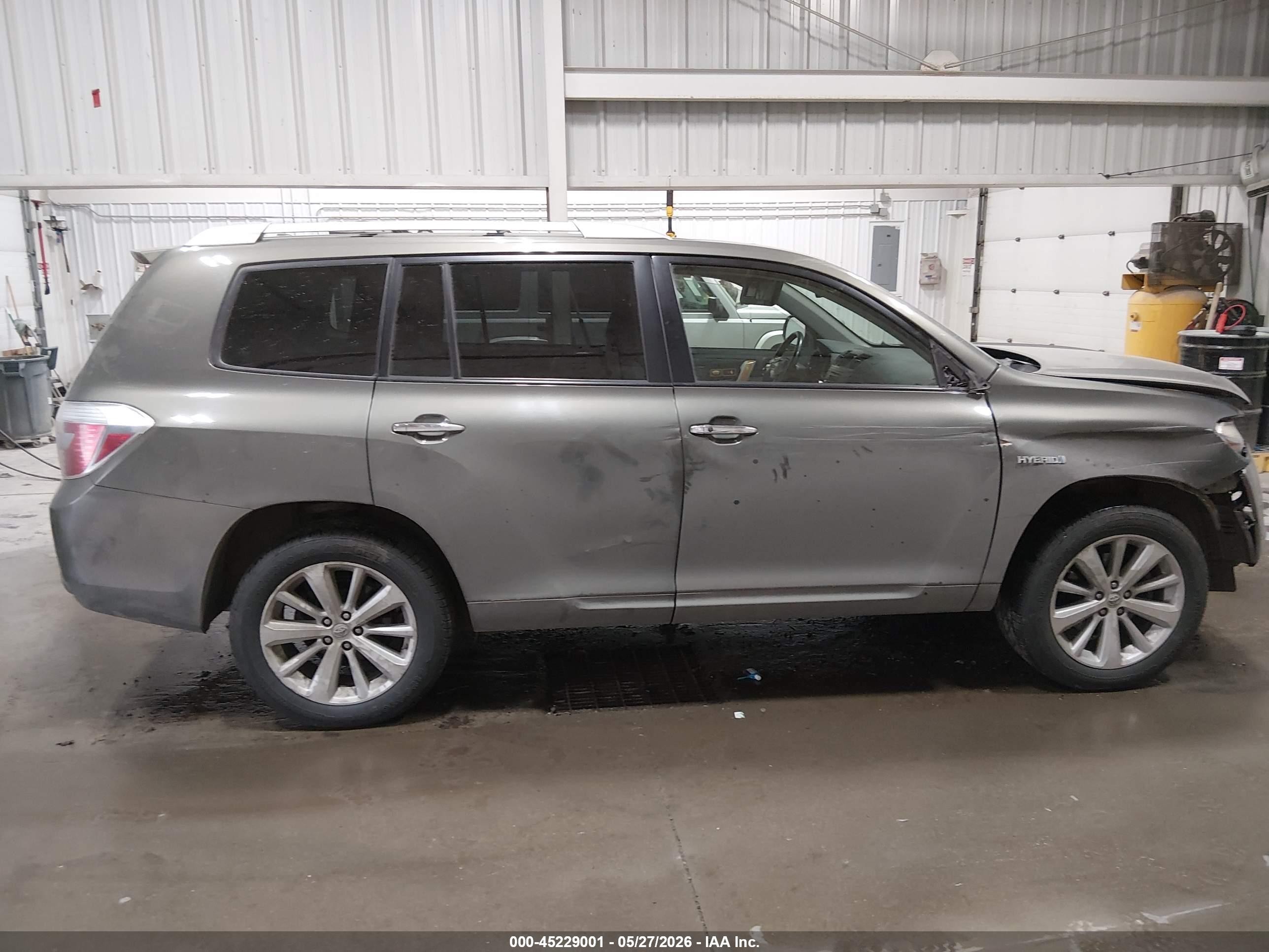 2009 Toyota Highlander Hybrid Limited Серый vin: JTEEW44A092026979