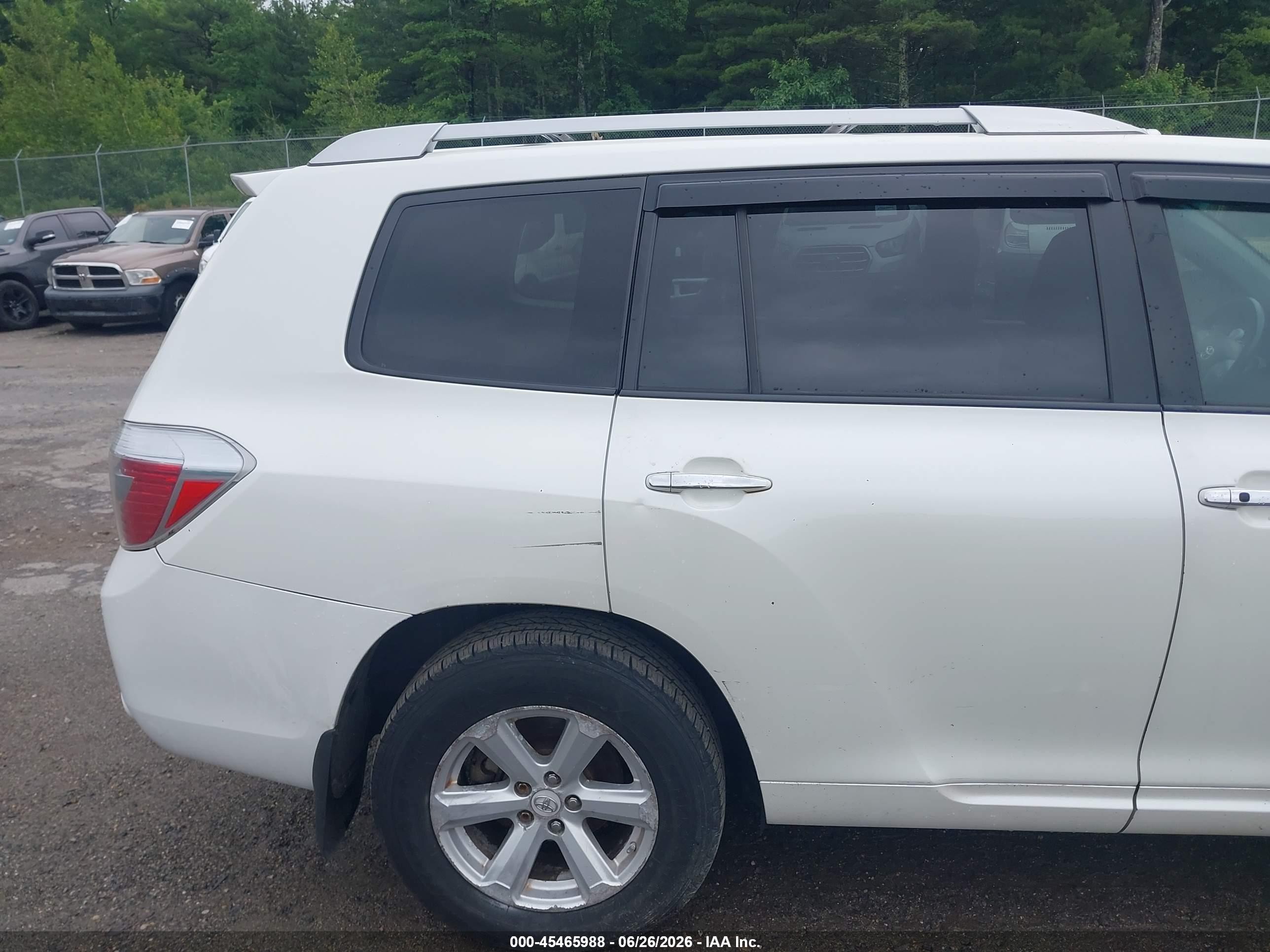 2009 Toyota Highlander Hybrid Limited White vin: JTEEW44A092035407