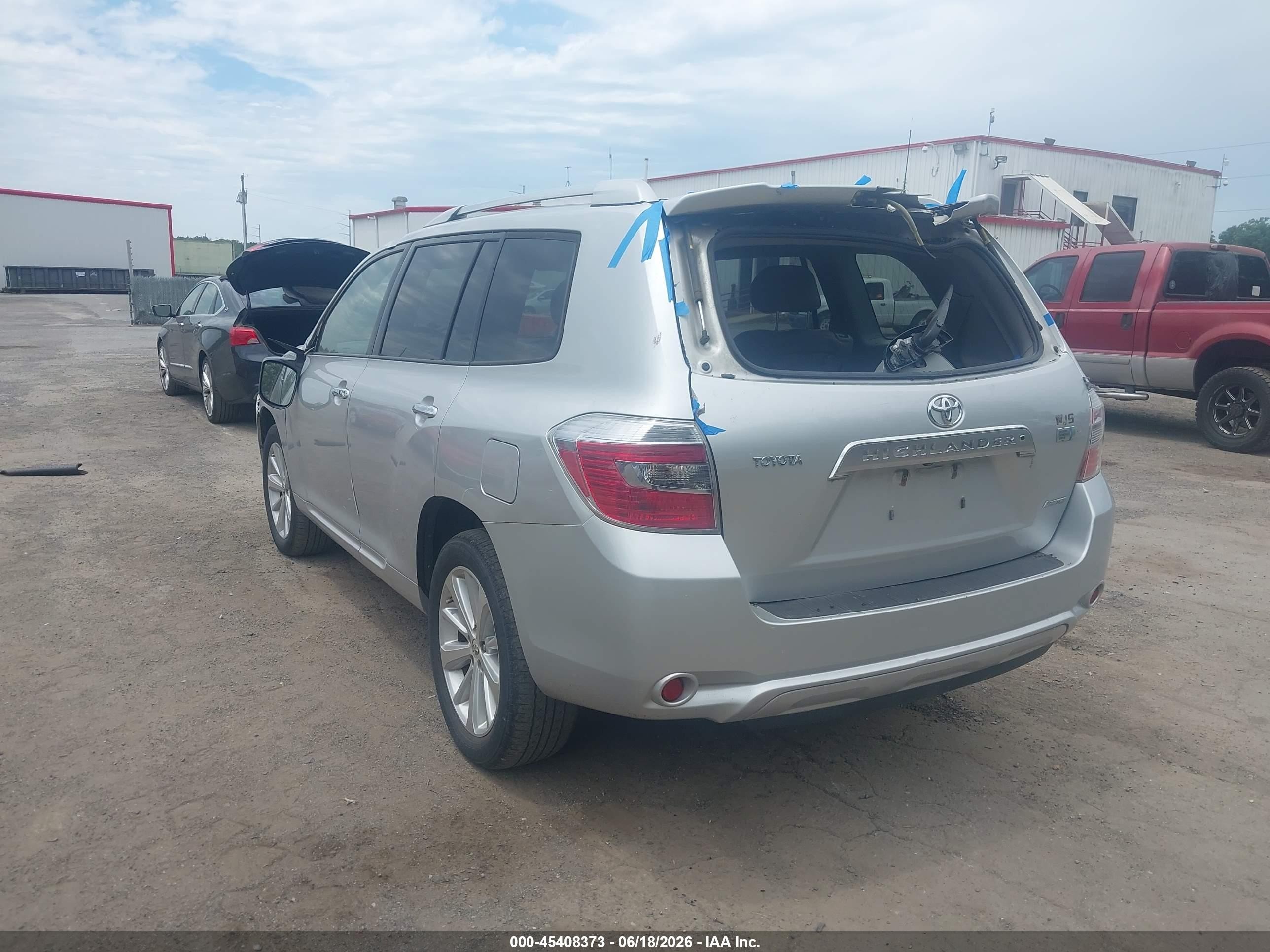 2008 Toyota Highlander Hybrid Limited Silver vin: JTEEW44A182000535