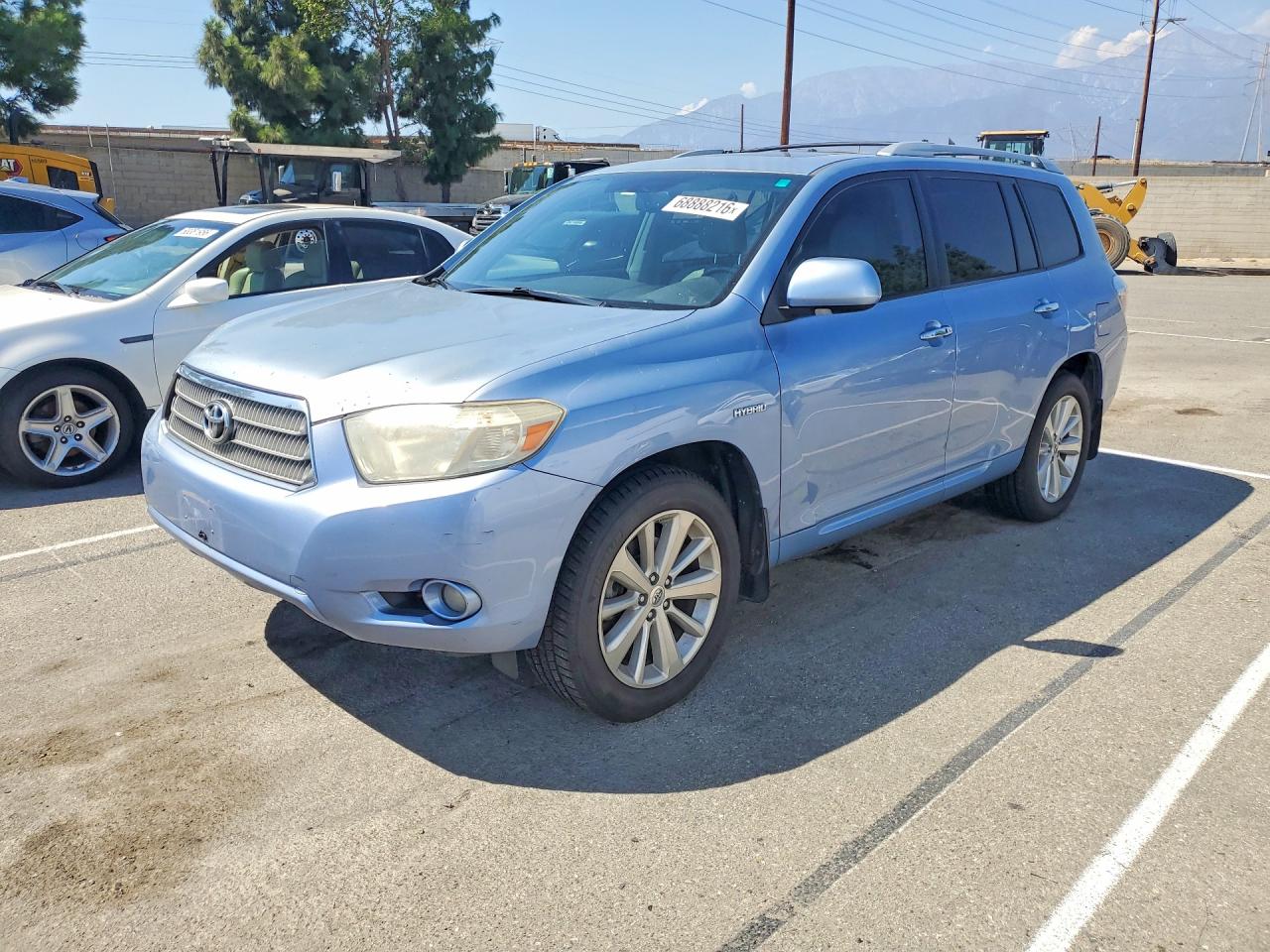 2008 Toyota Highlander Hybrid Limited Синий vin: JTEEW44A182017206