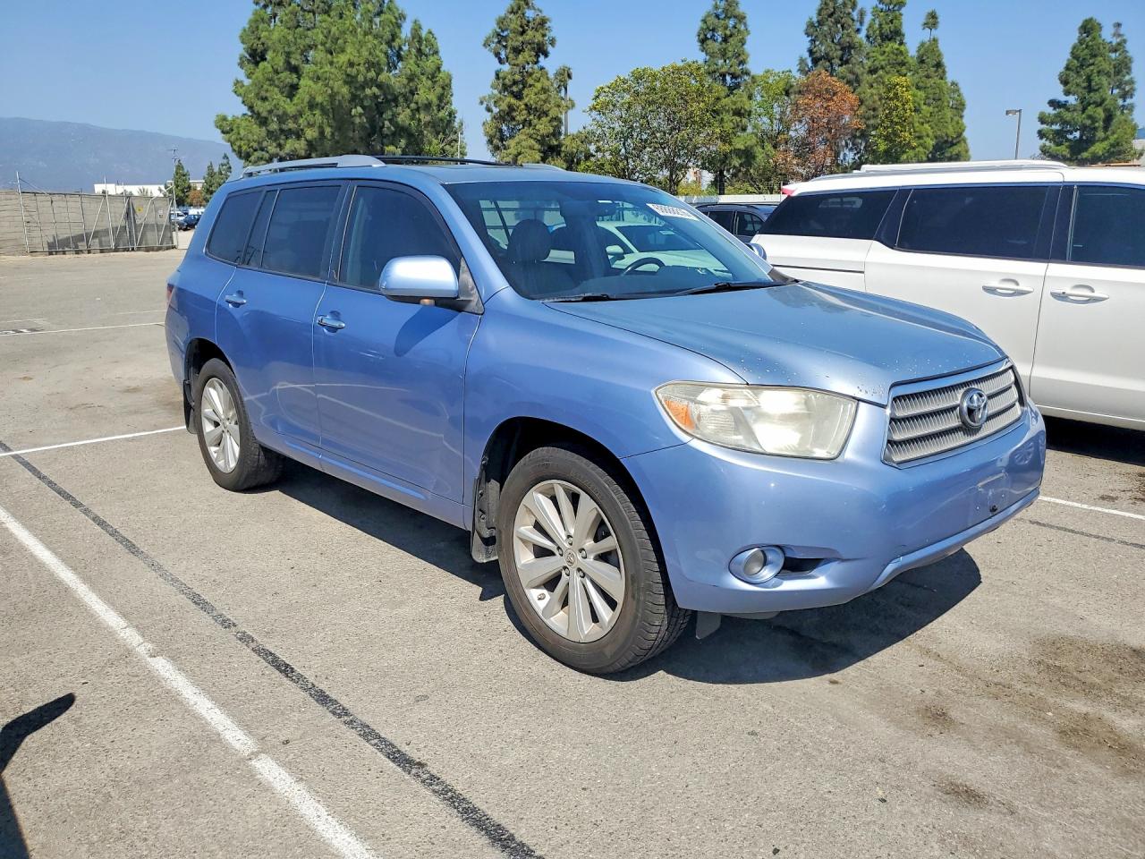 2008 Toyota Highlander Hybrid Limited Blue vin: JTEEW44A182017206