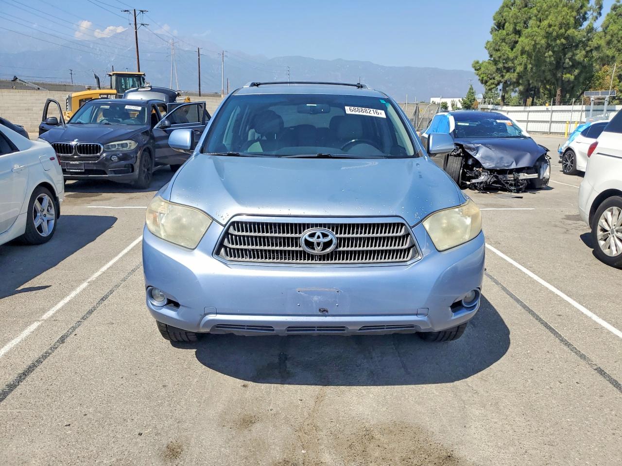 2008 Toyota Highlander Hybrid Limited Blue vin: JTEEW44A182017206