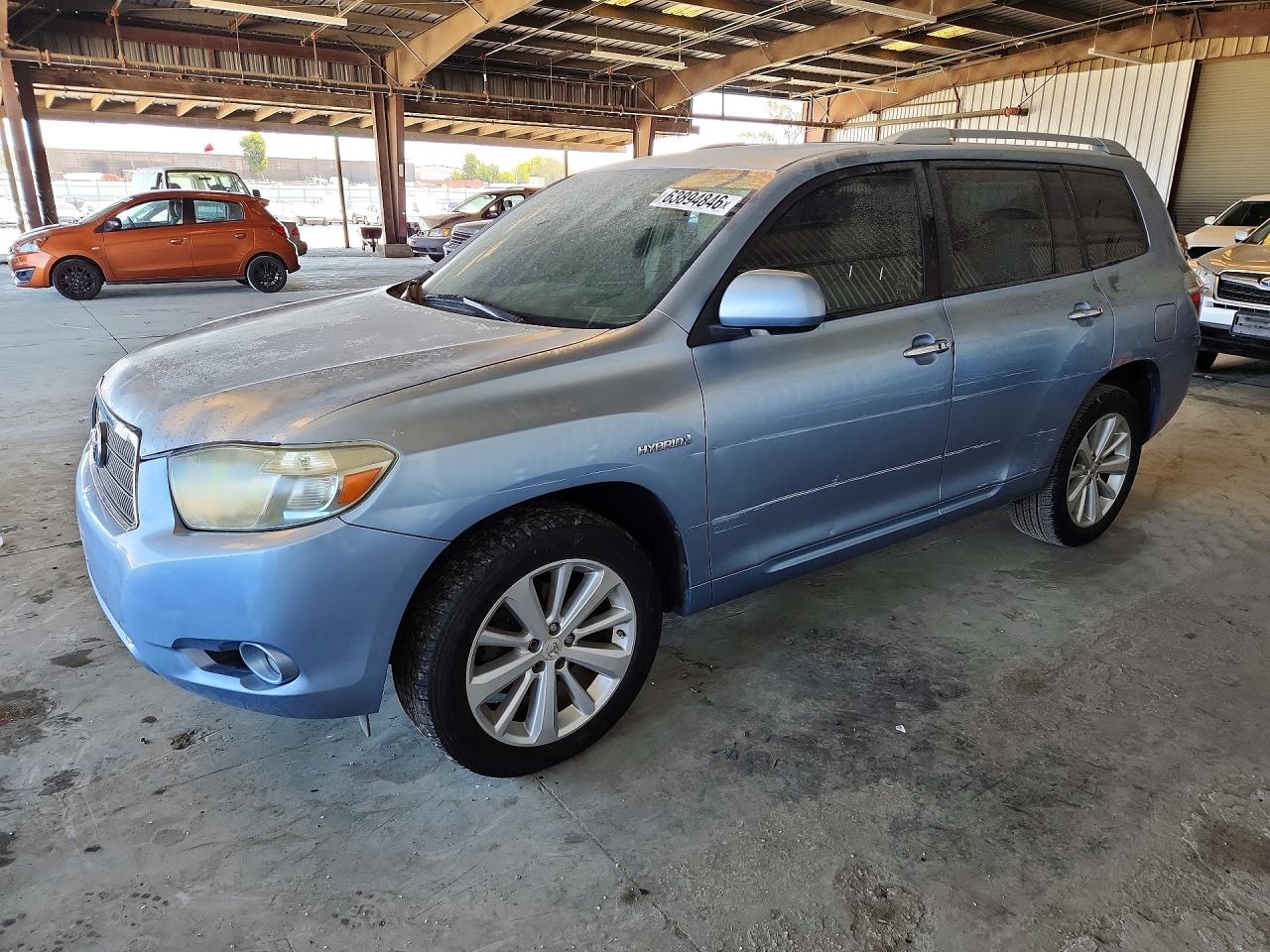 2008 Toyota Highlander Hybrid Limited Silver vin: JTEEW44A182024902
