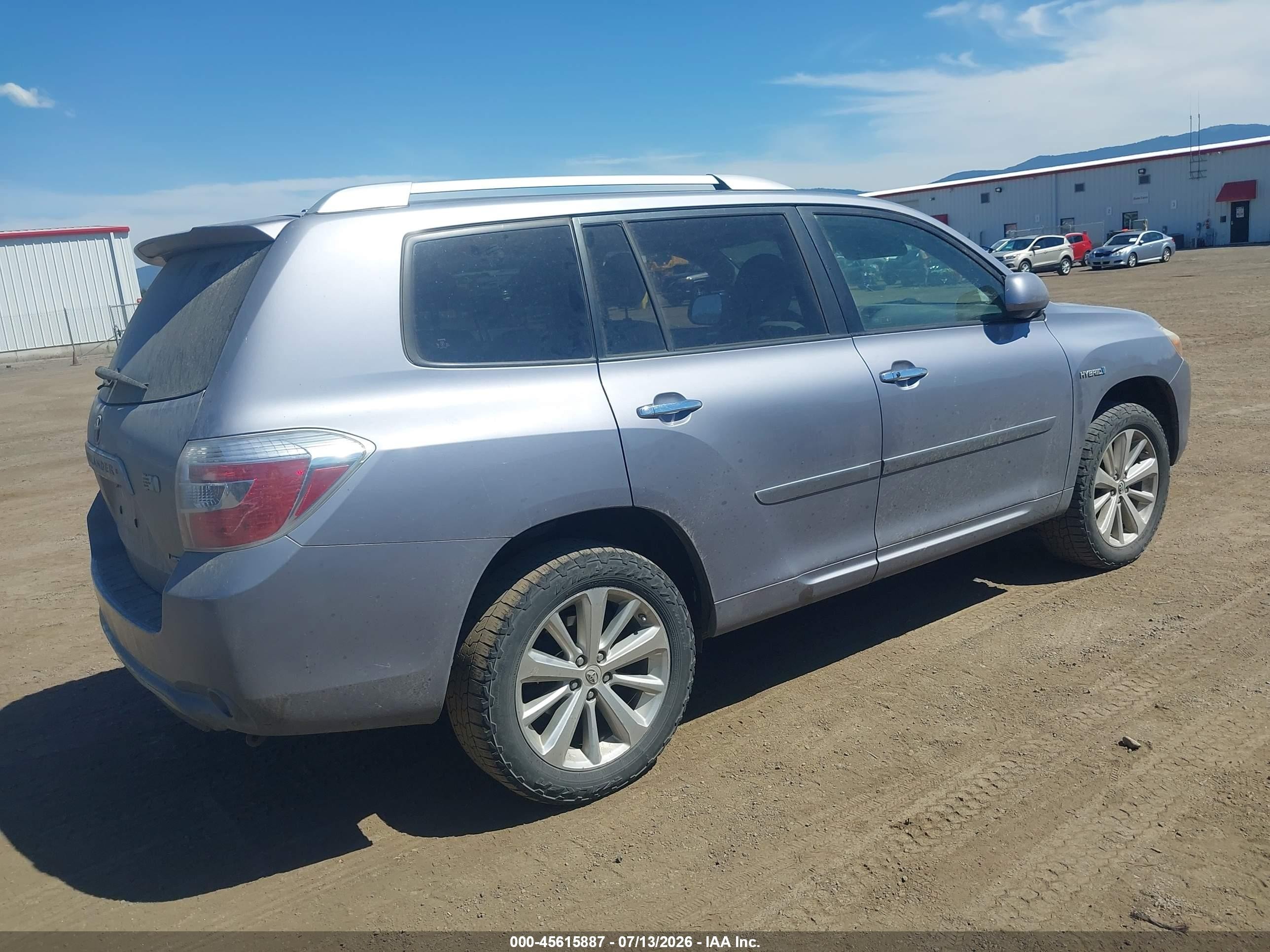 2009 Toyota Highlander Hybrid Limited Серебряный vin: JTEEW44A192029535