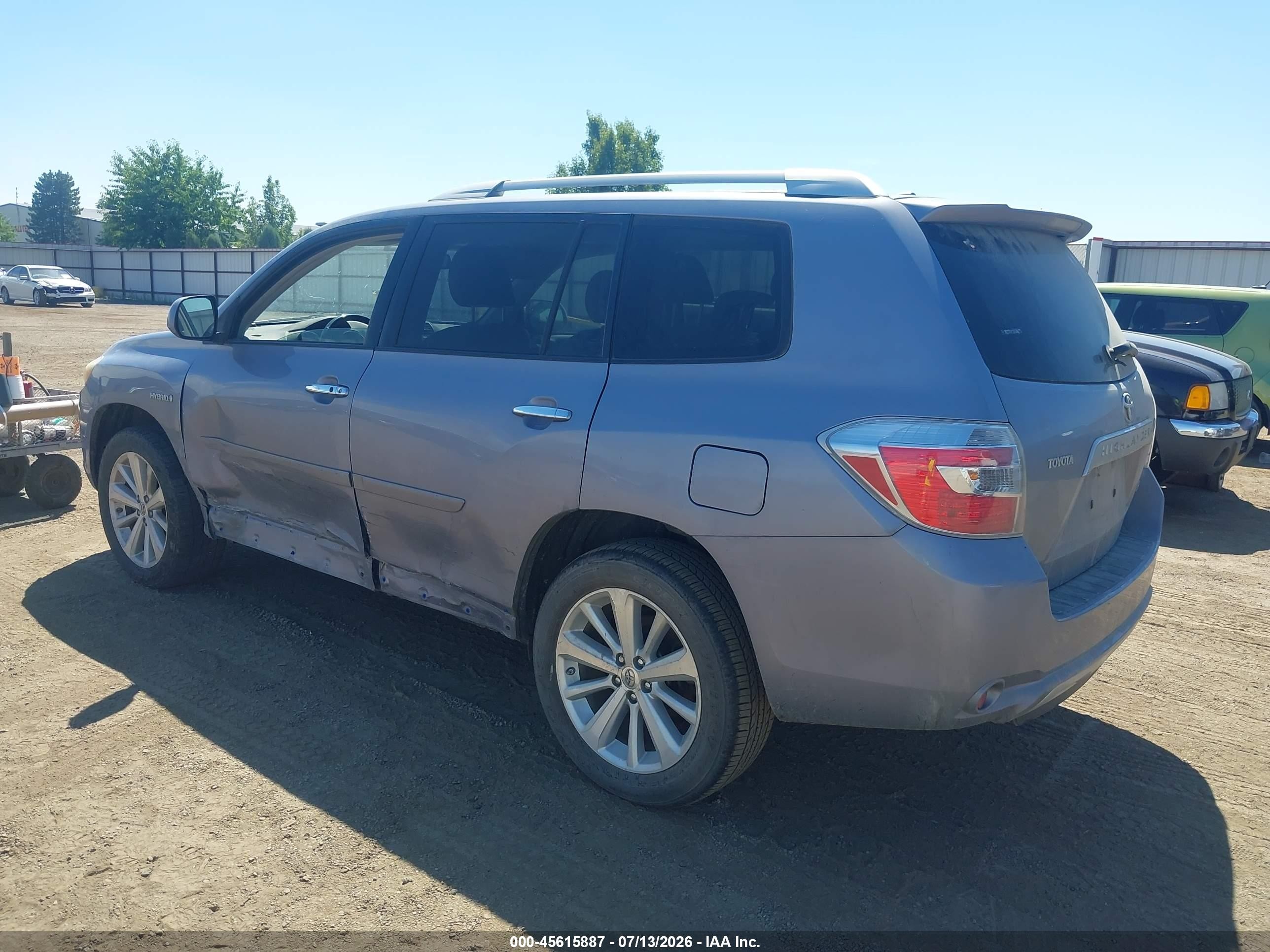 2009 Toyota Highlander Hybrid Limited Серебряный vin: JTEEW44A192029535