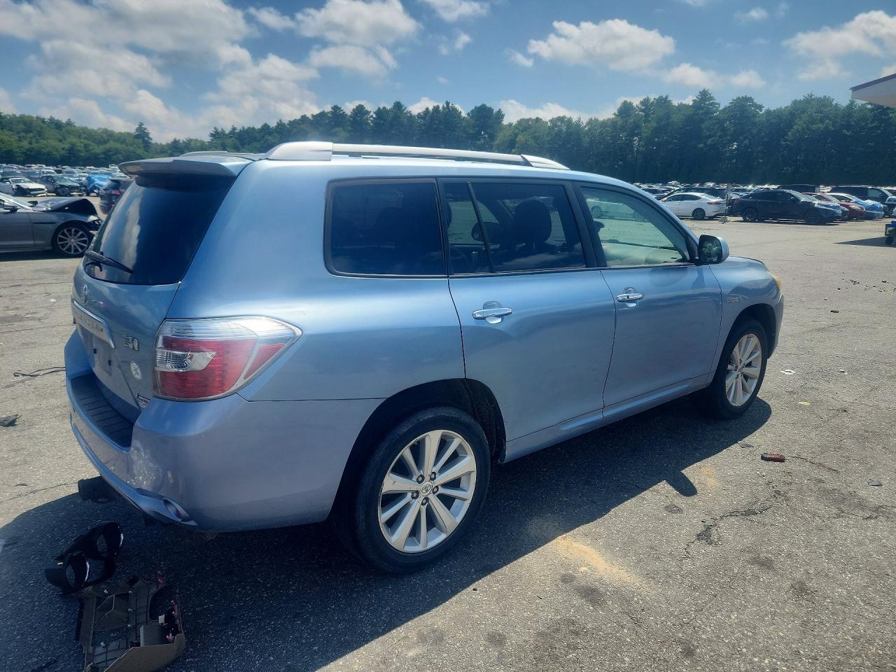 2008 Toyota Highlander Hybrid Limited Синий vin: JTEEW44A282010278