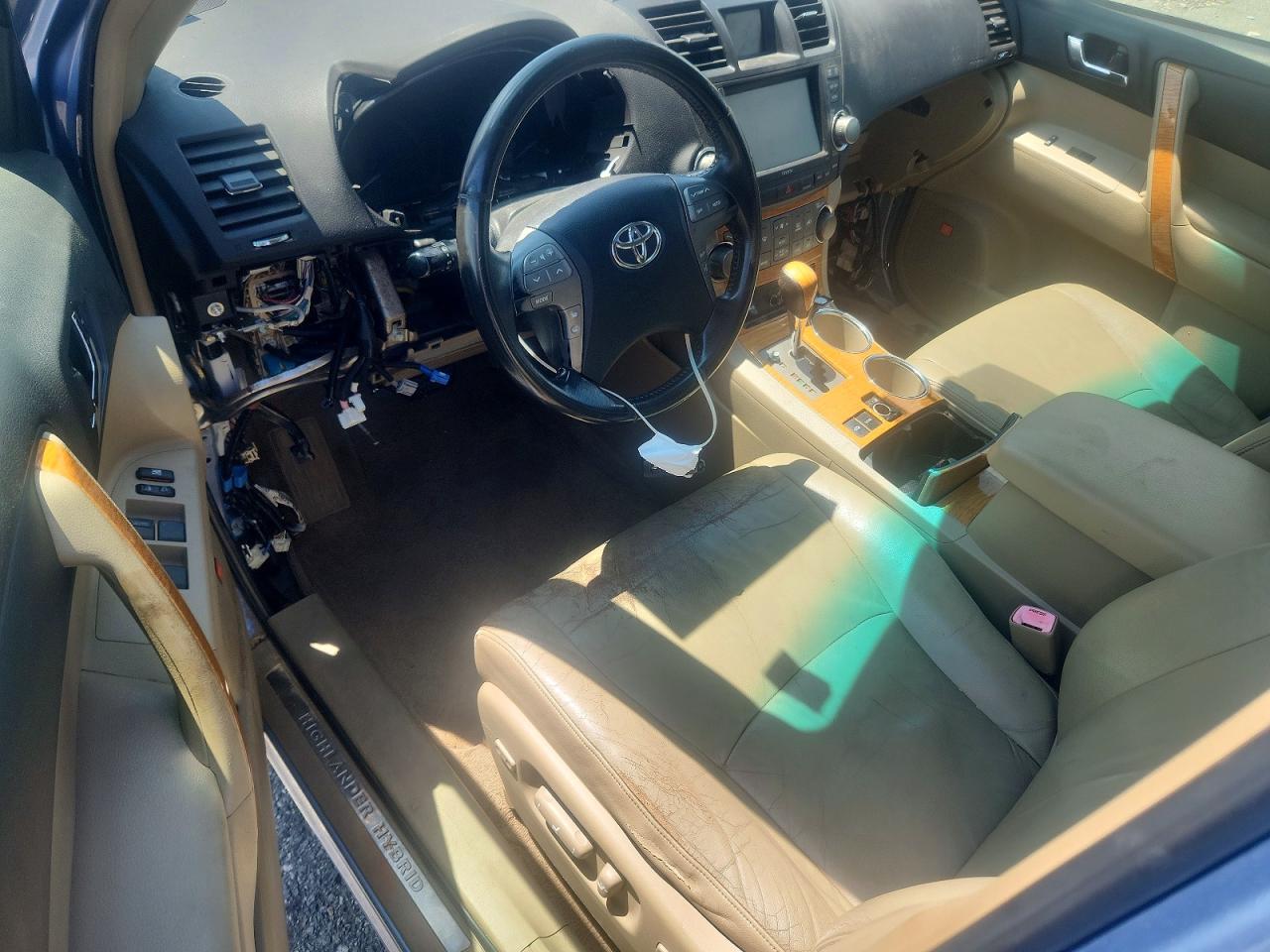 2008 Toyota Highlander Hybrid Limited Синий vin: JTEEW44A282010278