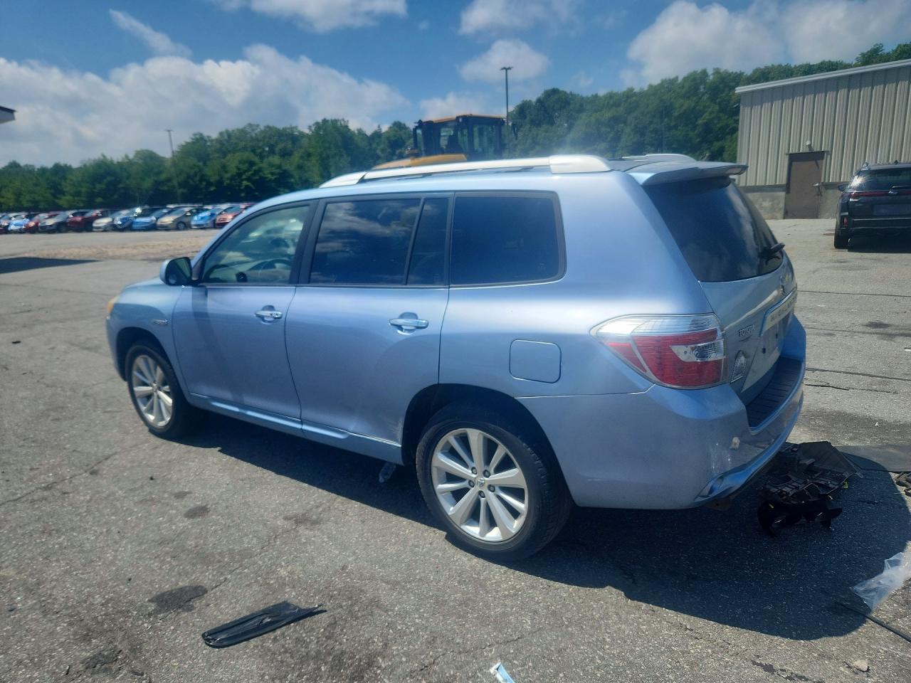 2008 Toyota Highlander Hybrid Limited Синий vin: JTEEW44A282010278