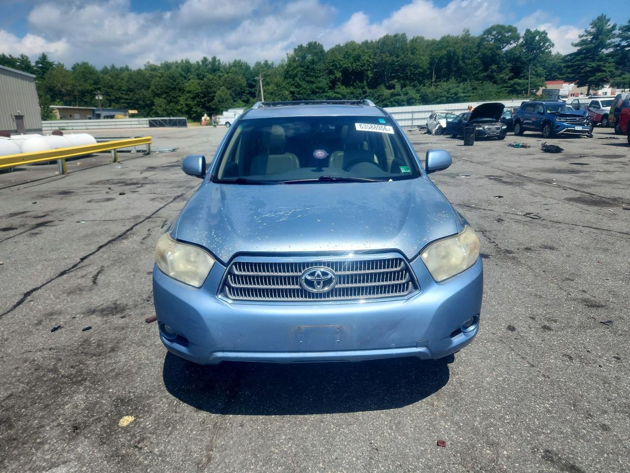 2008 Toyota Highlander Hybrid Limited Синий vin: JTEEW44A282010278