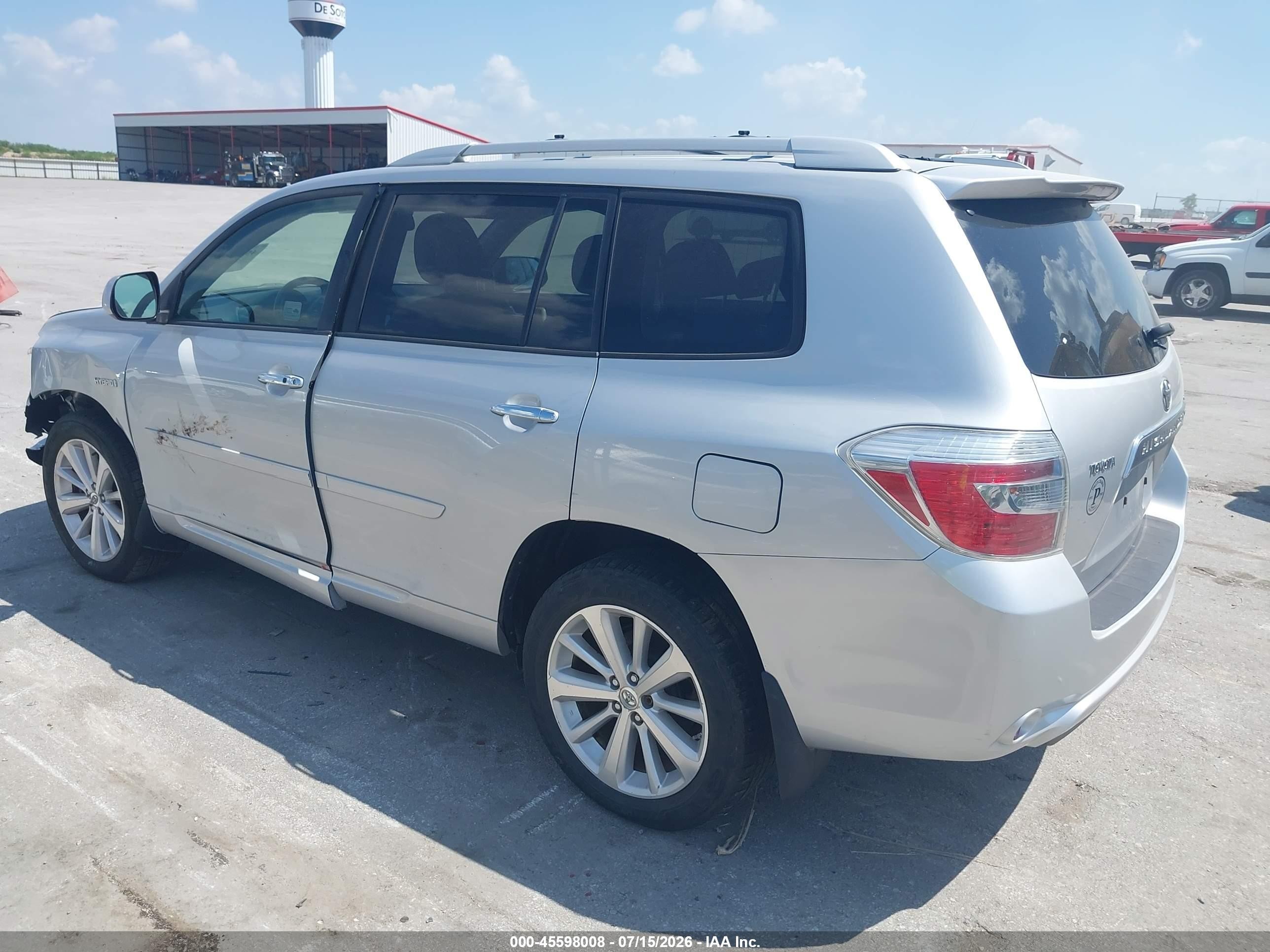 2008 Toyota Highlander Hybrid Limited Silver vin: JTEEW44A282010927