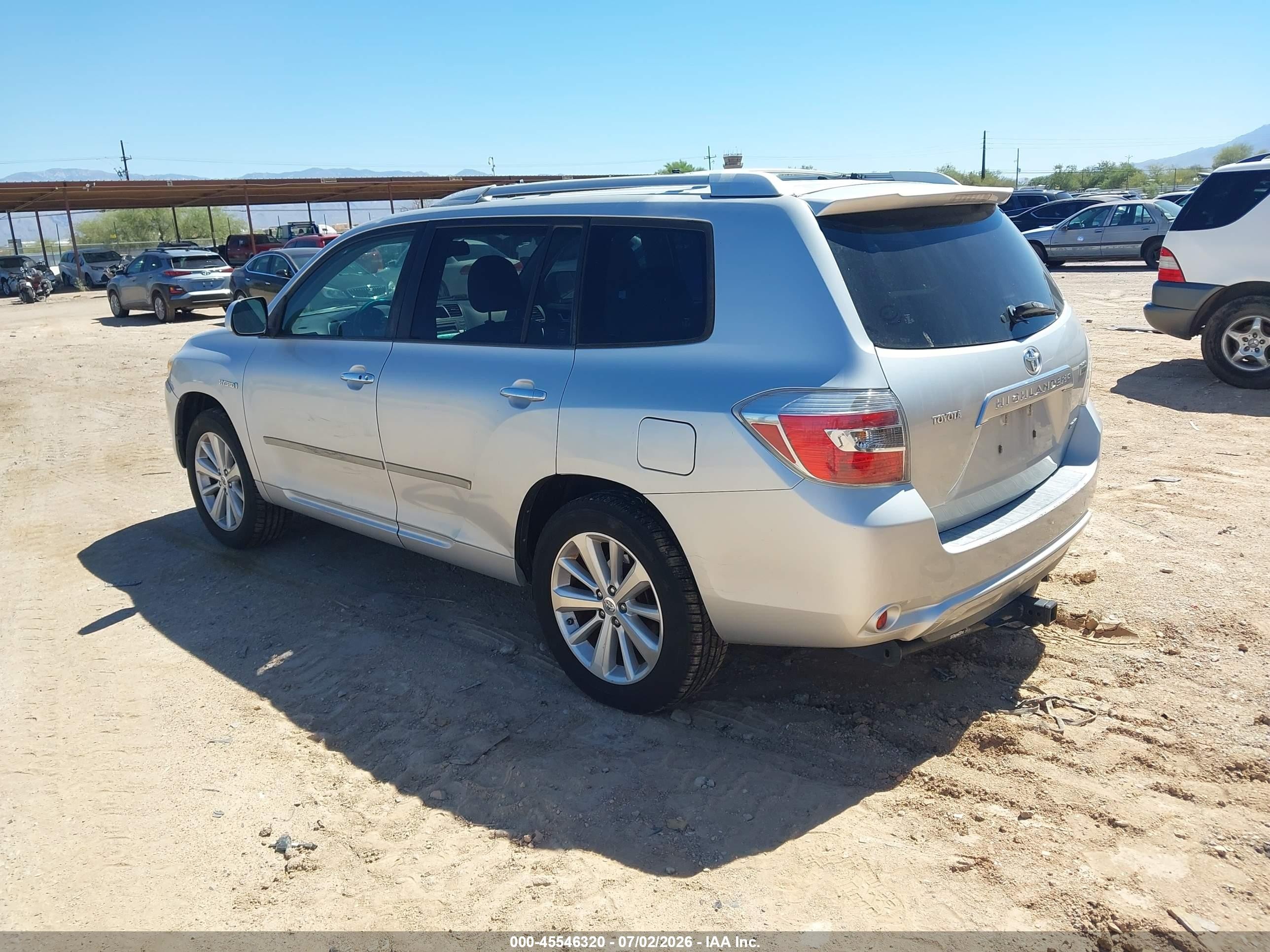 2008 Toyota Highlander Hybrid Limited Silver vin: JTEEW44A282013522