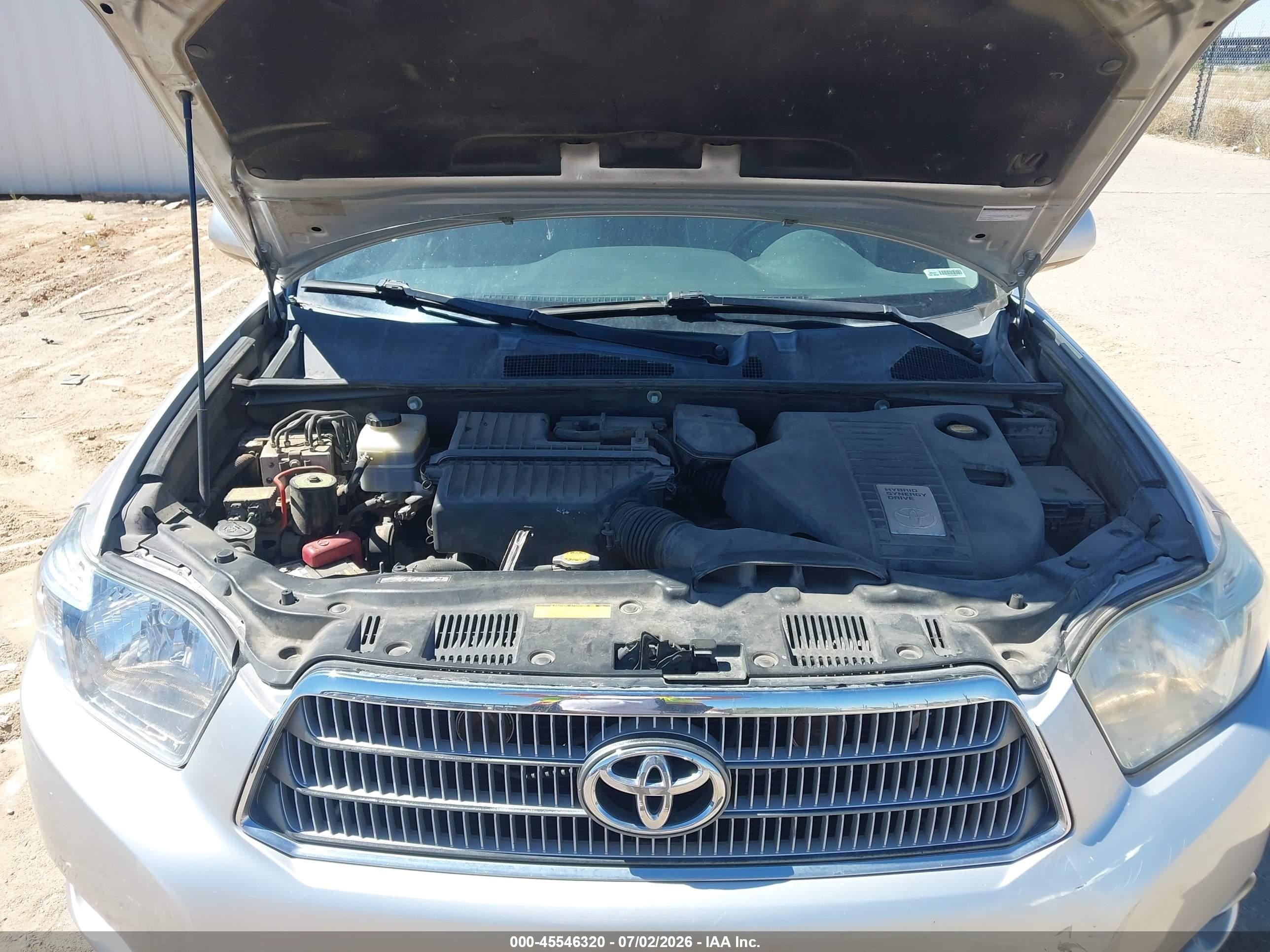2008 Toyota Highlander Hybrid Limited Silver vin: JTEEW44A282013522