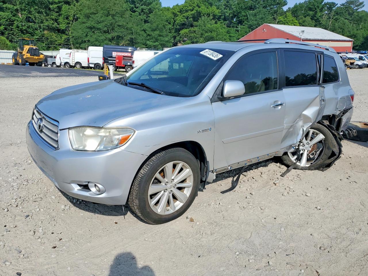 2009 Toyota Highlander Base Серый vin: JTEEW44A292033934
