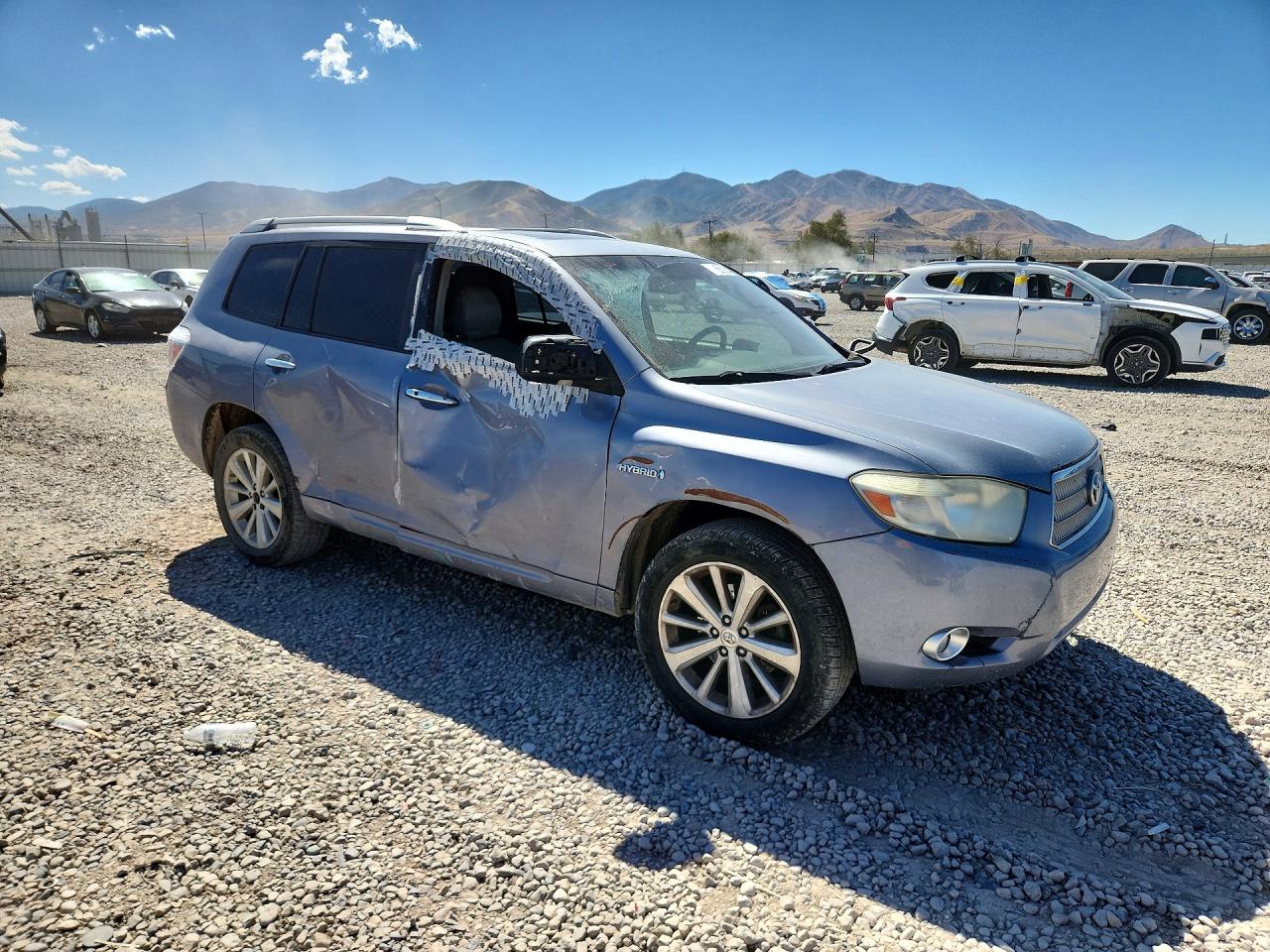 2008 Toyota Highlander Hybrid Limited Gray vin: JTEEW44A382003159