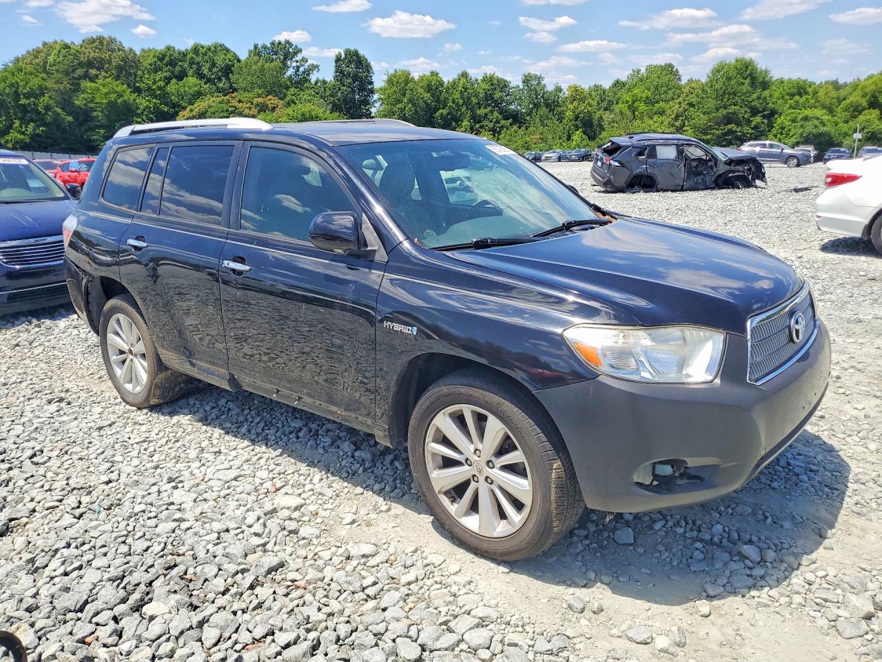 2008 Toyota Highlander Hybrid Limited Черный vin: JTEEW44A382009673