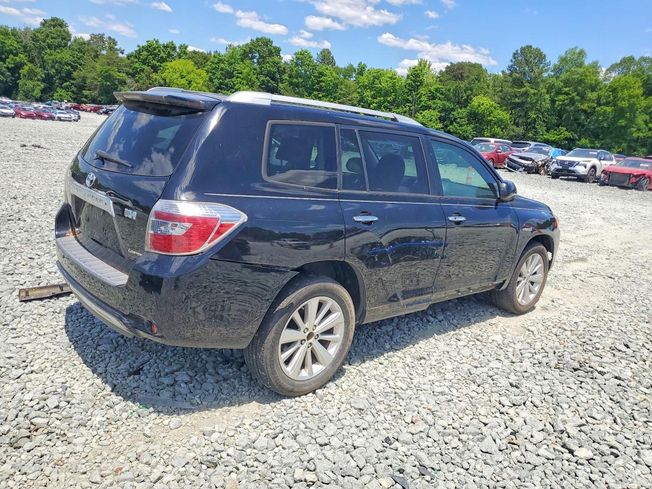 2008 Toyota Highlander Hybrid Limited Черный vin: JTEEW44A382009673