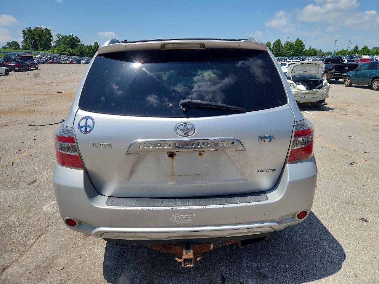2008 Toyota Highlander Hybrid Limited Silver vin: JTEEW44A482001887