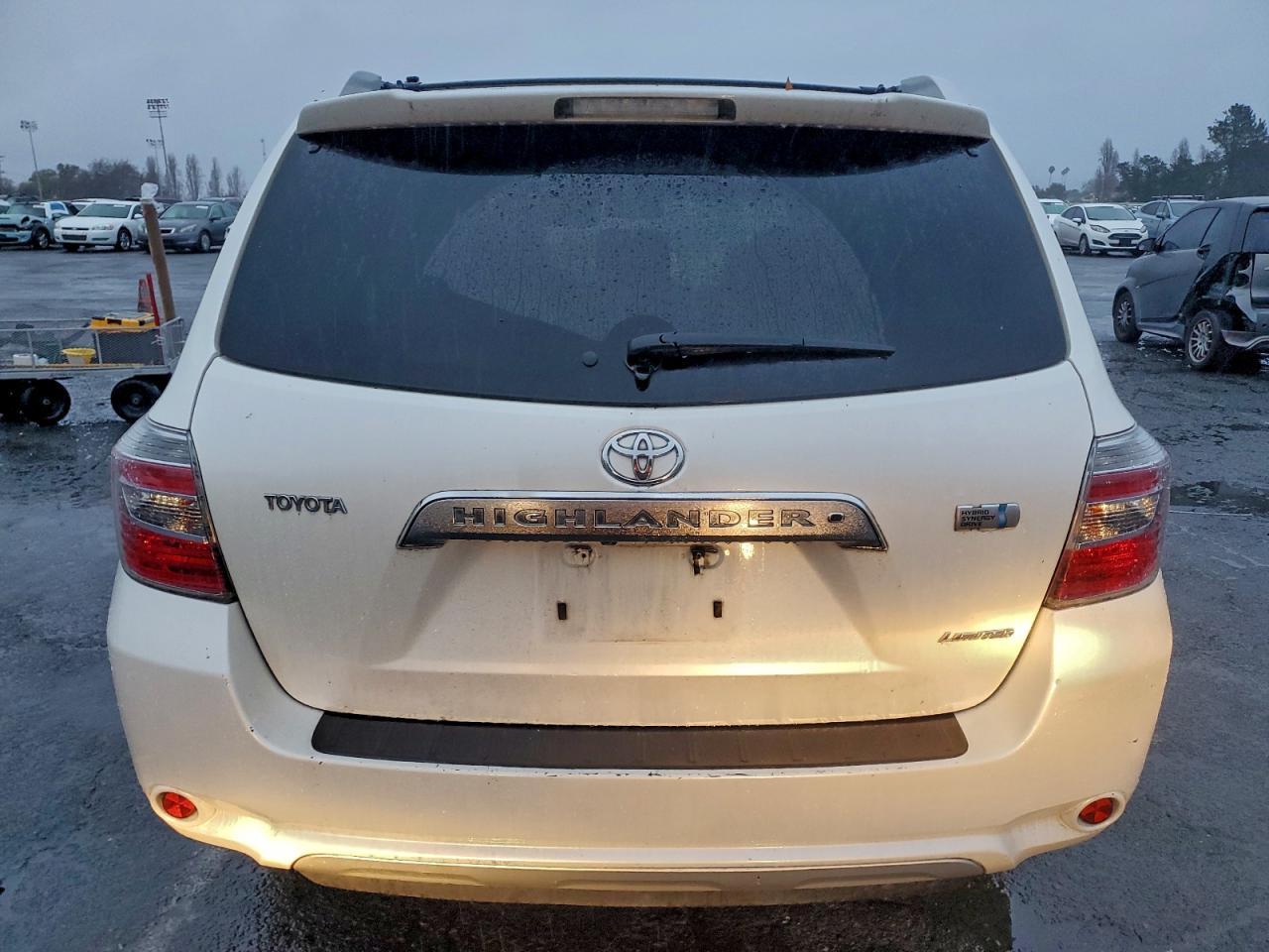 2008 Toyota Highlander Hybrid Limited Белый vin: JTEEW44A482005437