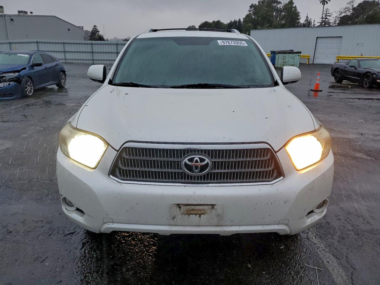 2008 Toyota Highlander Hybrid Limited Белый vin: JTEEW44A482005437